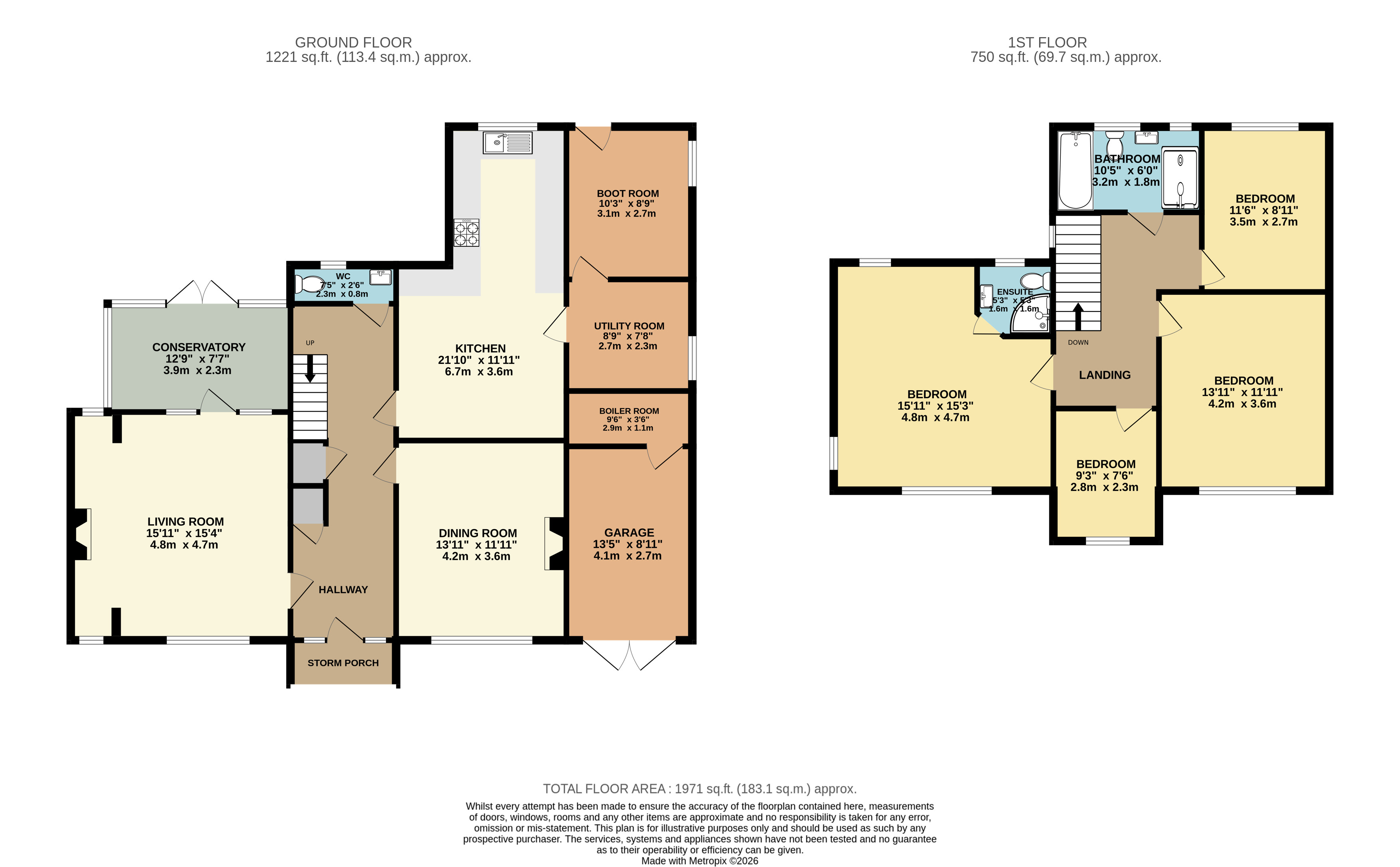 1, Clifton Drive, Stockport floorplan