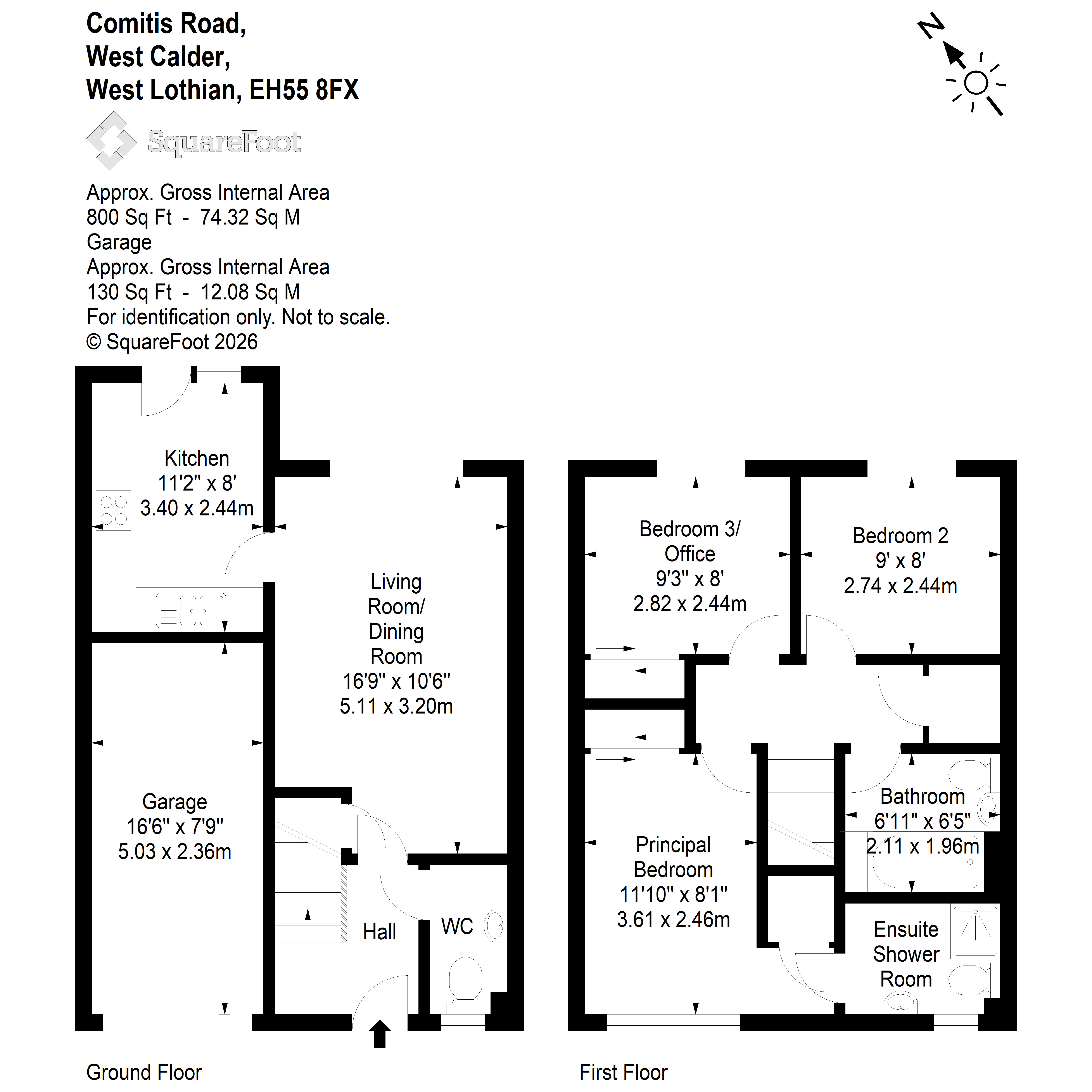 21, Comitis Road, West Calder floorplan