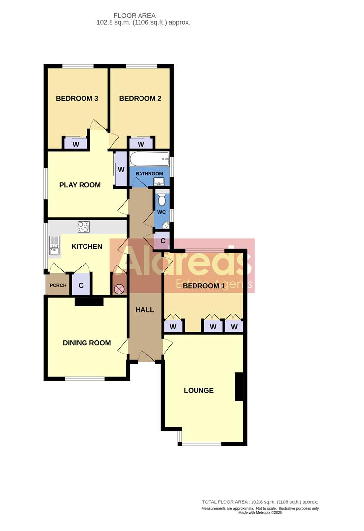 58, Mill Lane, Great Yarmouth floorplan