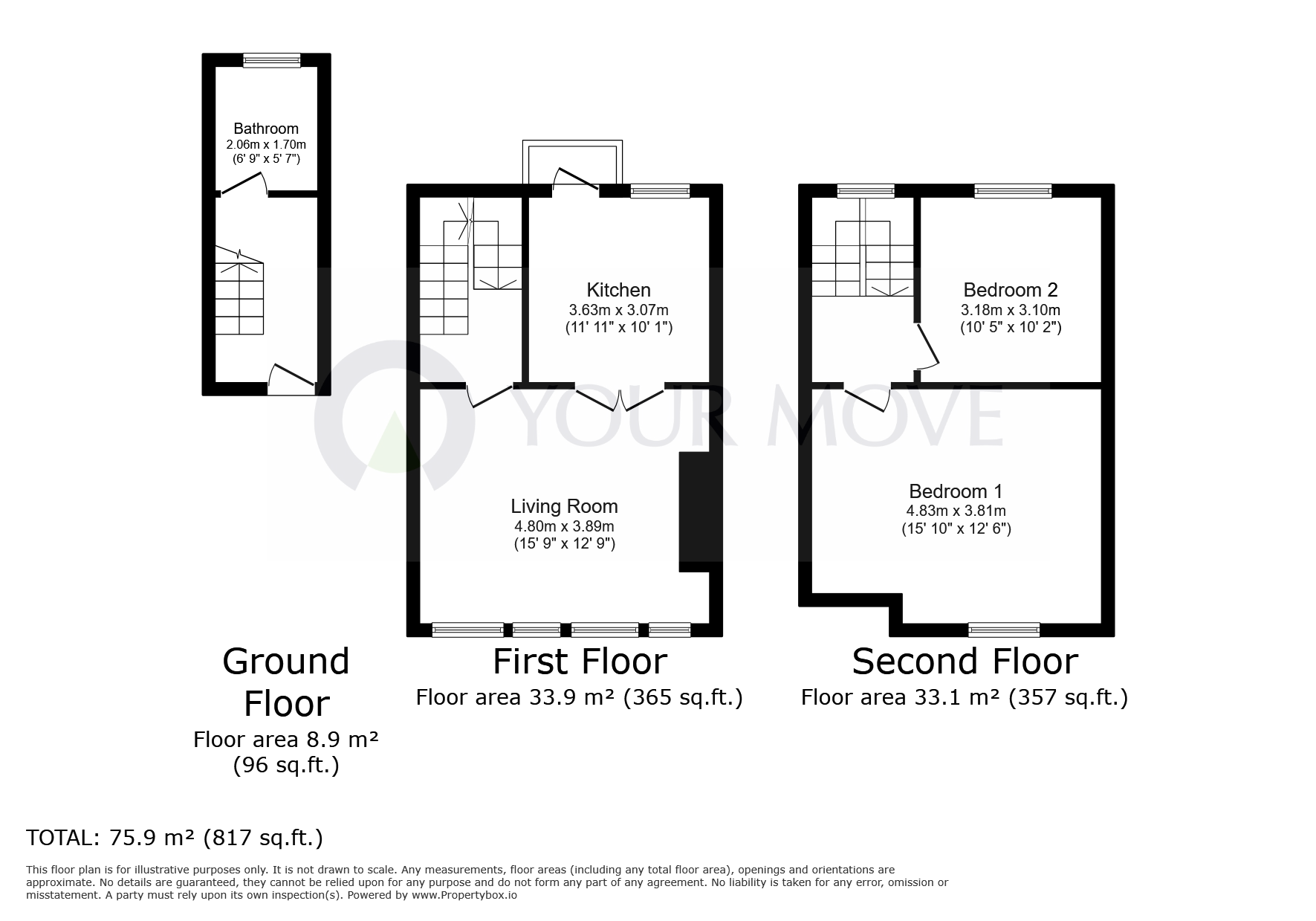 3, 4, Codrington Road, Kent floorplan