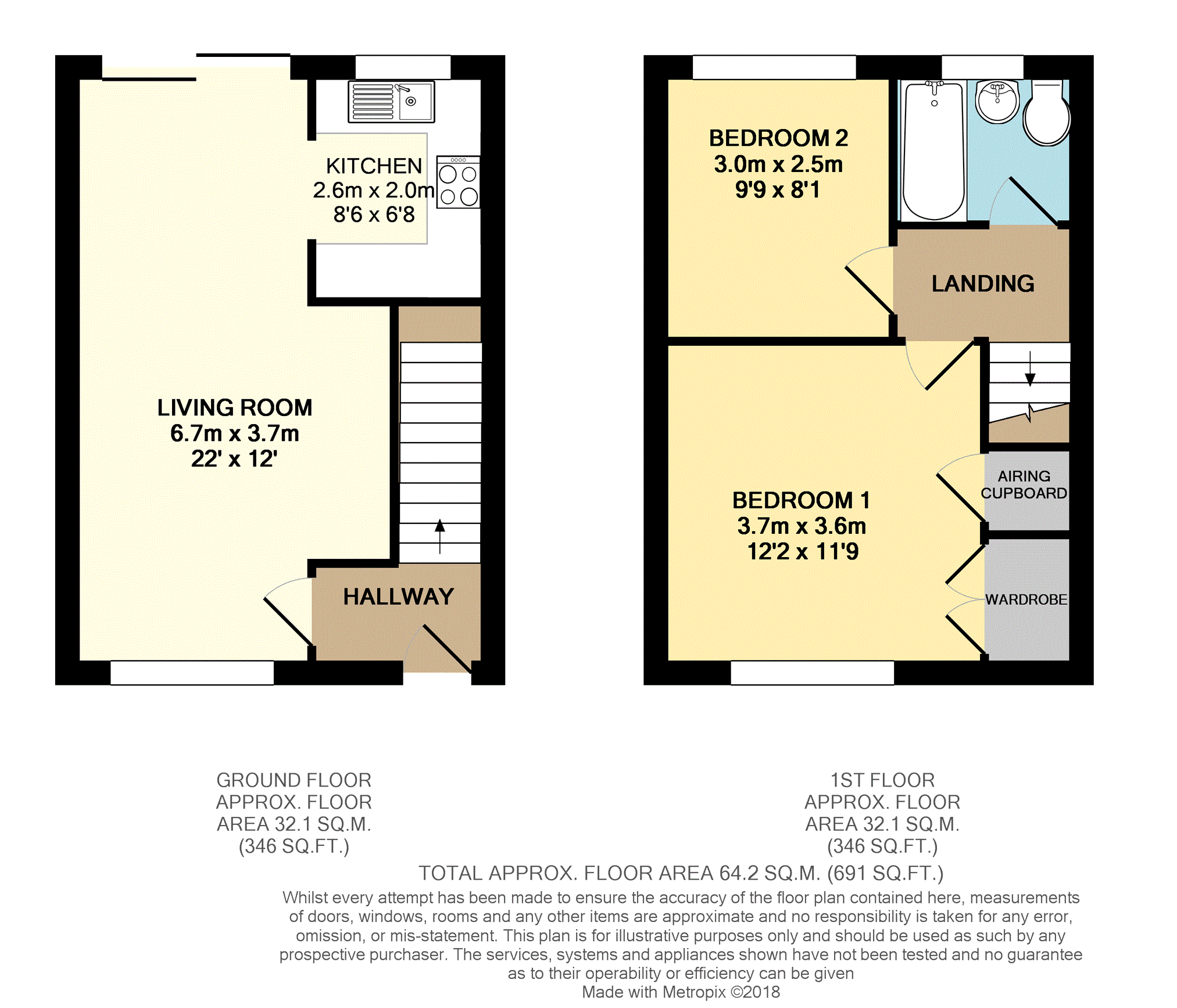 2 Bedrooms End terrace house for sale in Tadcroft Walk, Calcot, Reading RG31