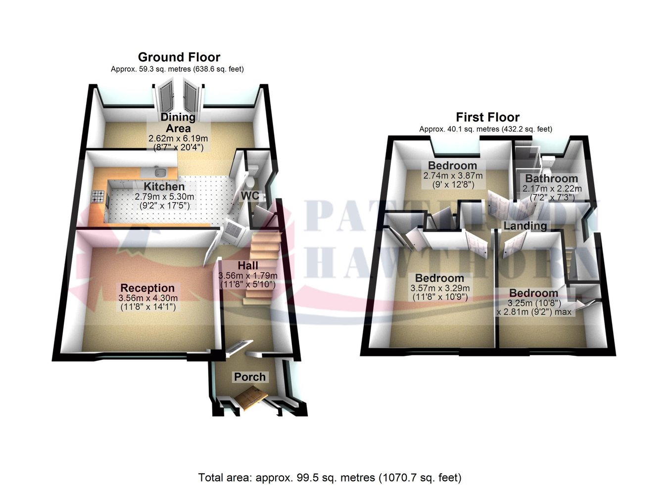 99, Easington Way, South Ockendon floorplan