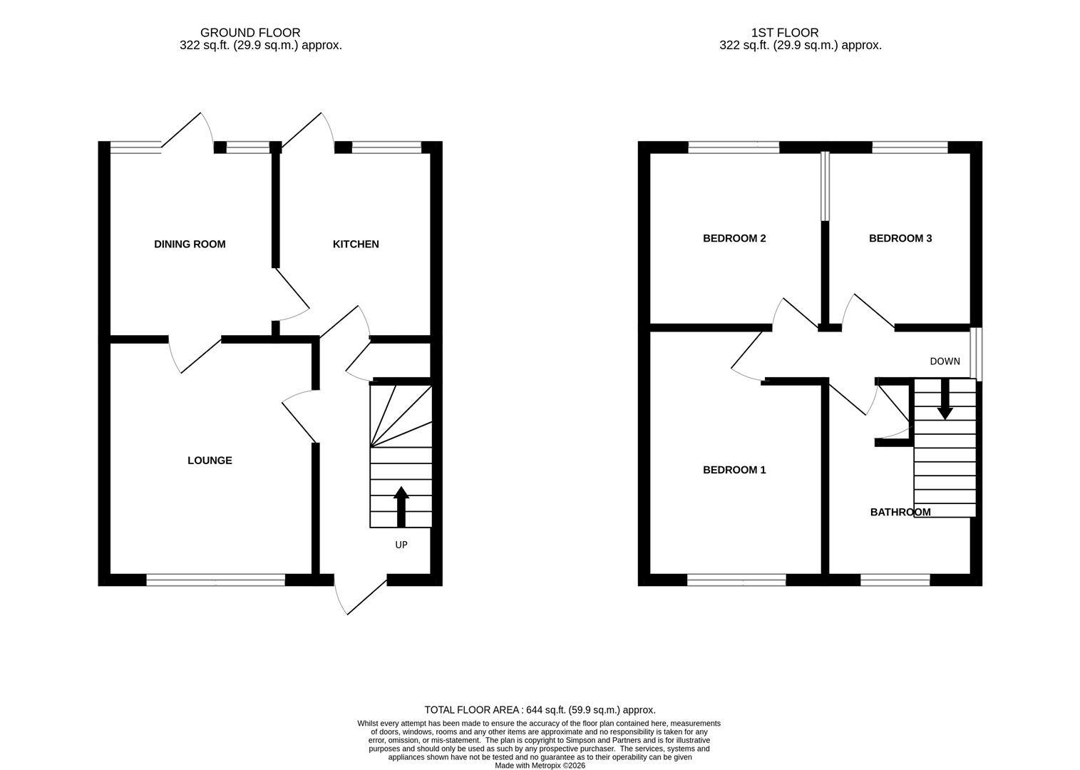 2., Duchy Close, Wellingborough floorplan