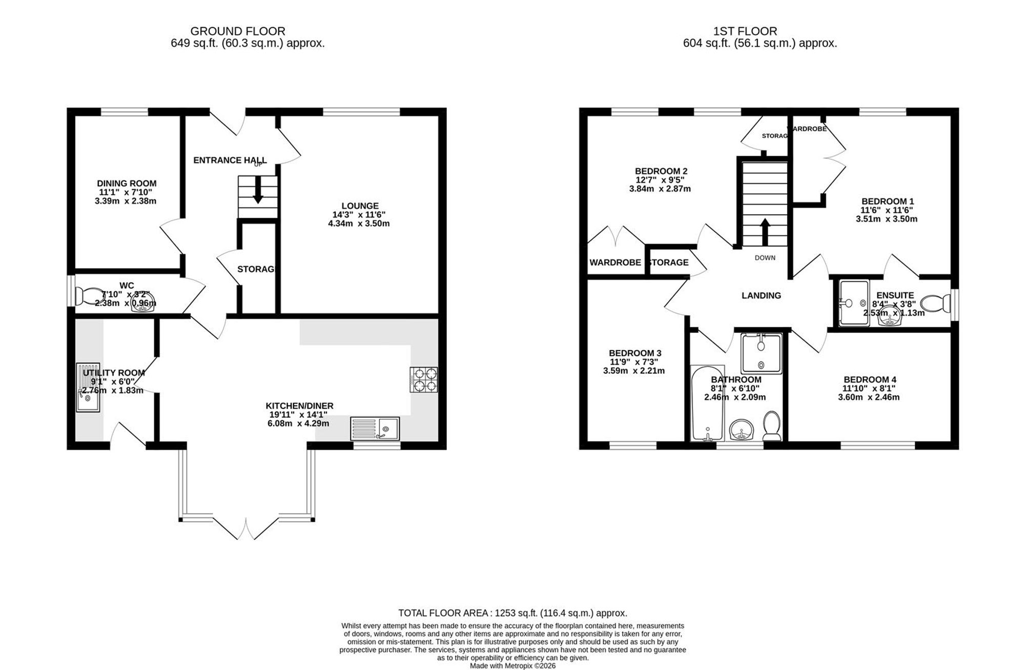 'The Denwick', Whinfell Road, Chesterfield floorplan
