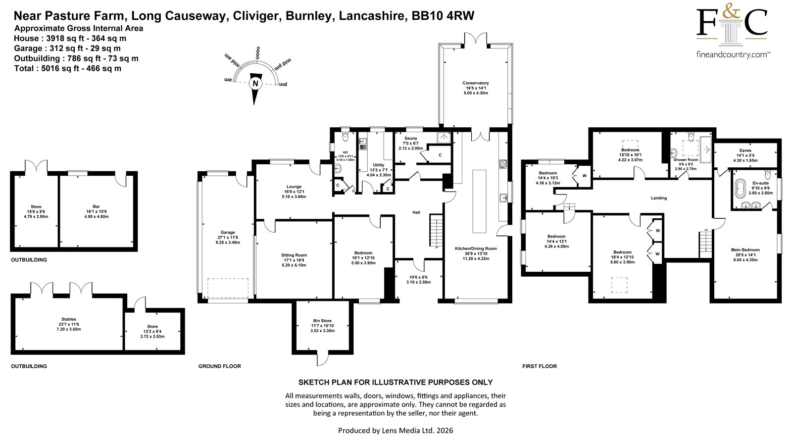 Near Pasture Farm,, Long Causeway, Cliviger floorplan