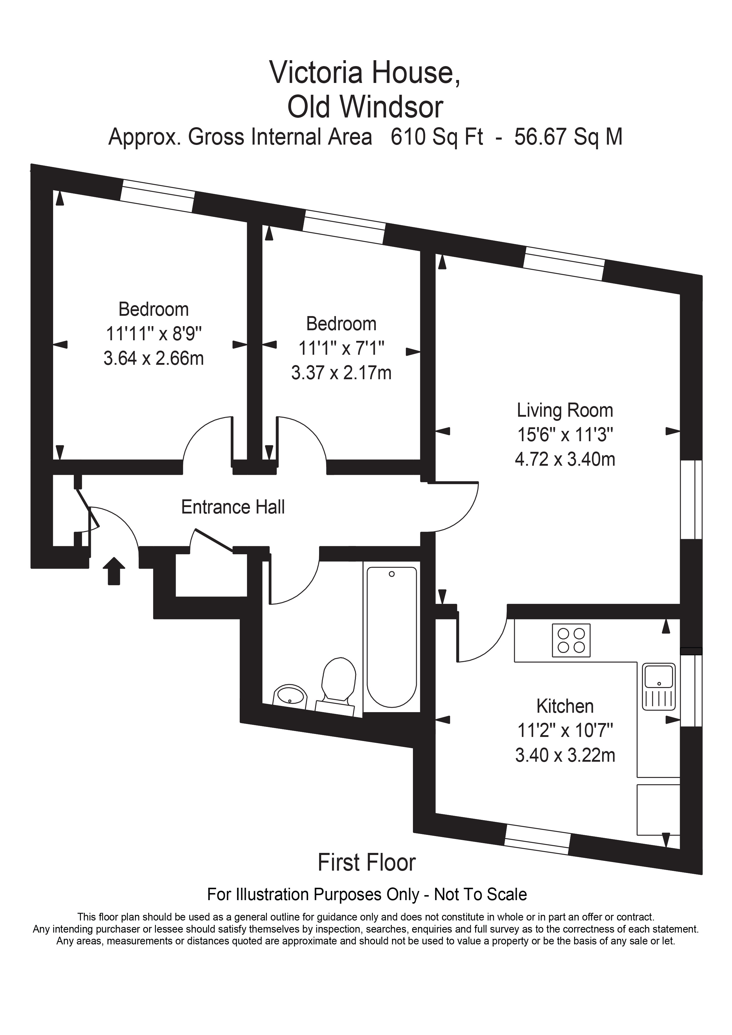 2 Bedrooms Flat for sale in Albert Road, Old Windsor, Windsor SL4