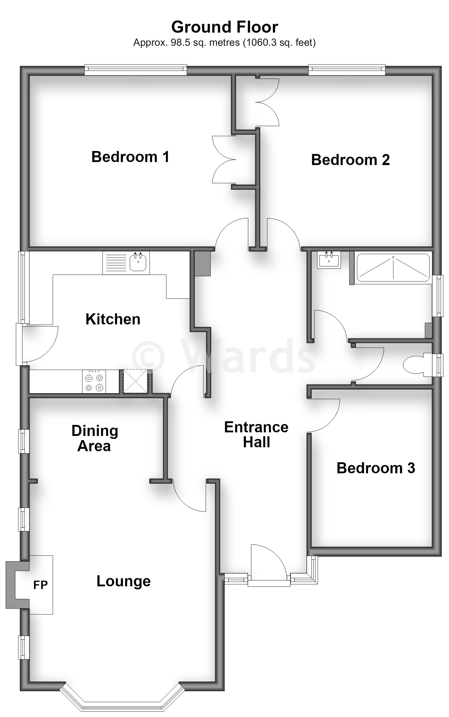 1, Linden Road, Westgate-On-Sea floorplan