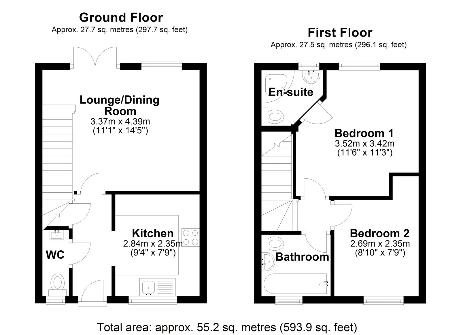 2 Bedrooms Terraced house for sale in Malone Avenue, St Andews Ridge, Swindon SN25