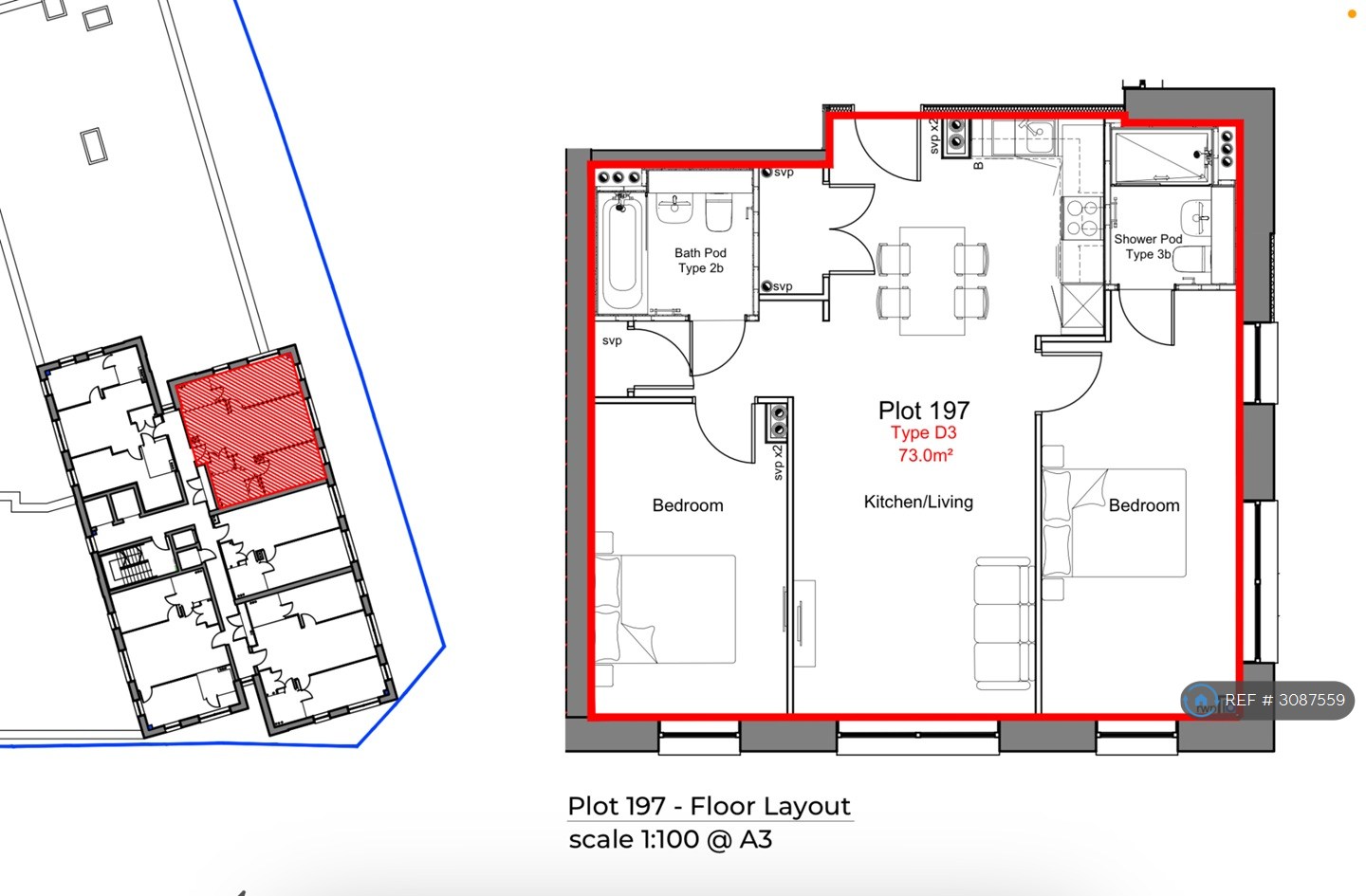 Jq Rise Goodman St, Birmingham floorplan
