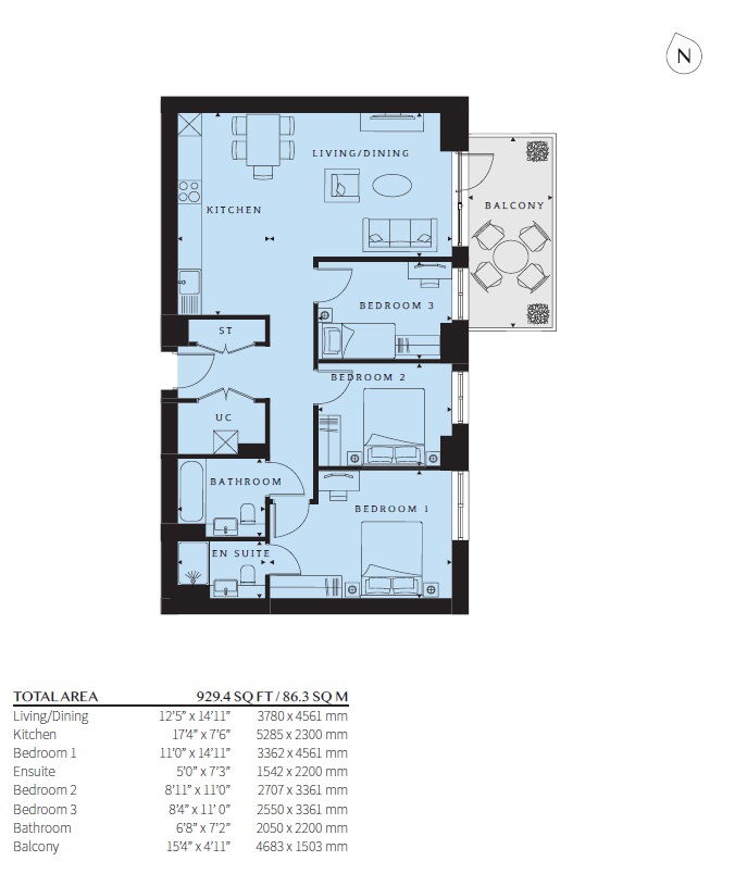 Eastman Village - Fenton, 4, Harrow View, Middlesex floorplan