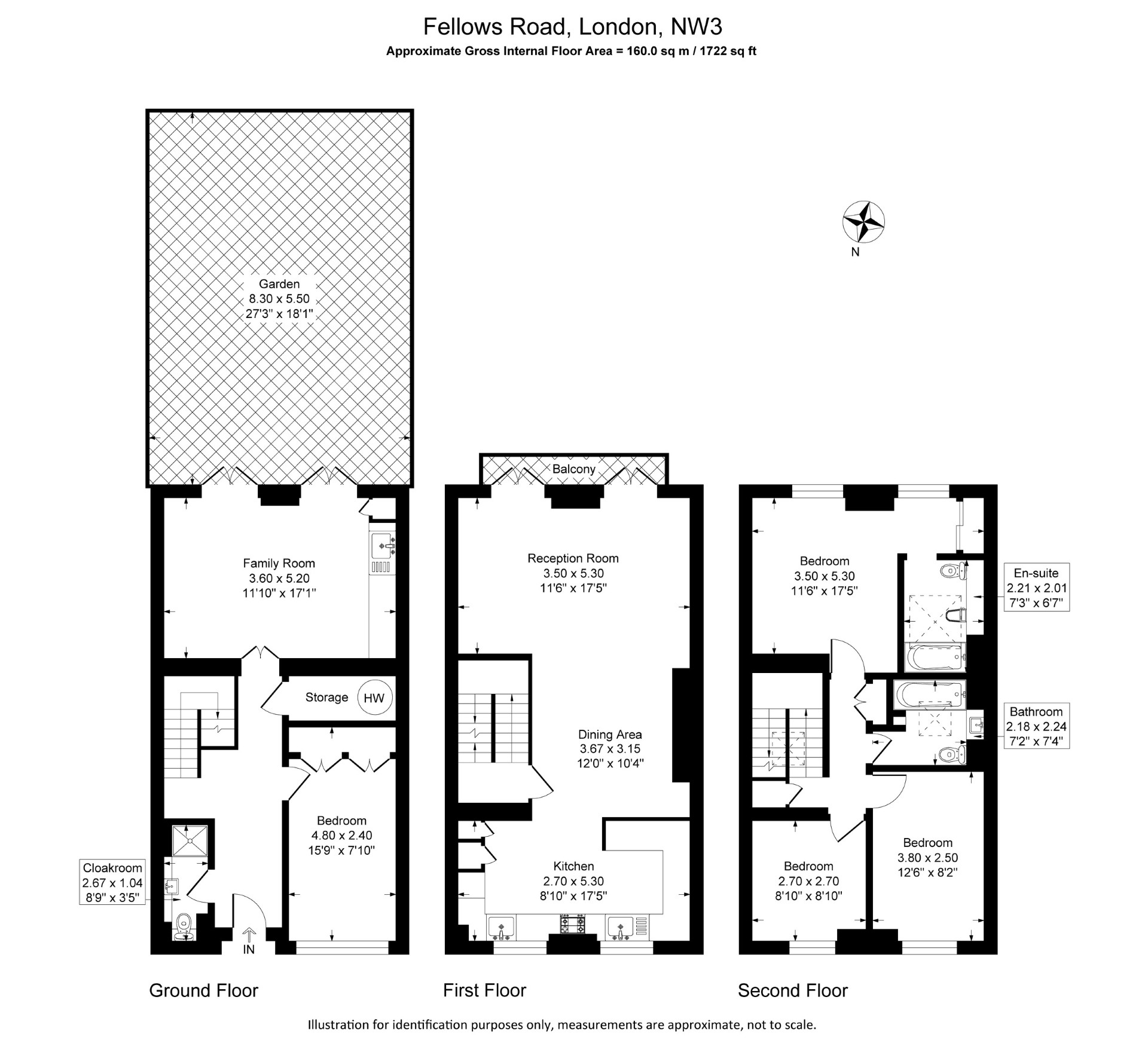 Fellows Road, Swiss Cottage floorplan