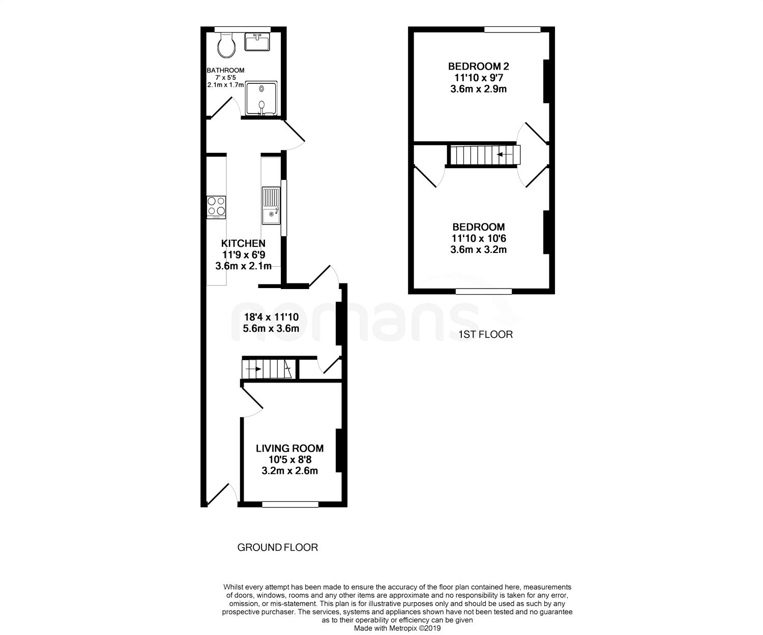 2 Bedrooms Terraced house for sale in Foxhill Road, Reading, Berkshire RG1