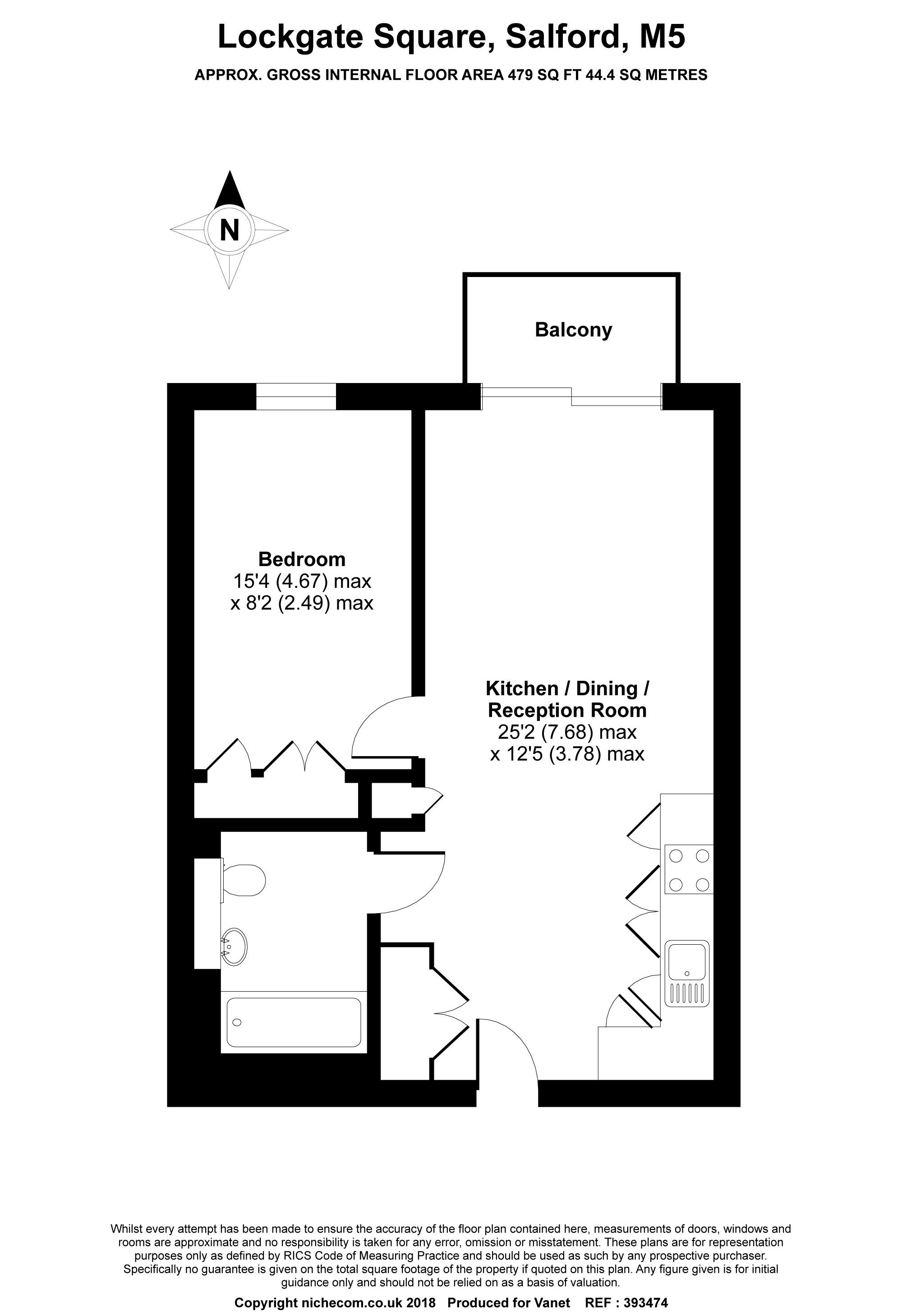 1 Bedrooms Flat to rent in Lockgate Square, Salford M5