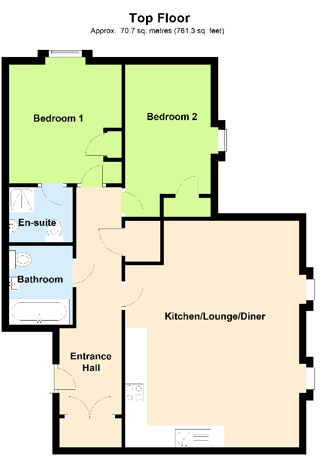 2 Bedrooms Flat for sale in The Parade, Epsom, Surrey KT18