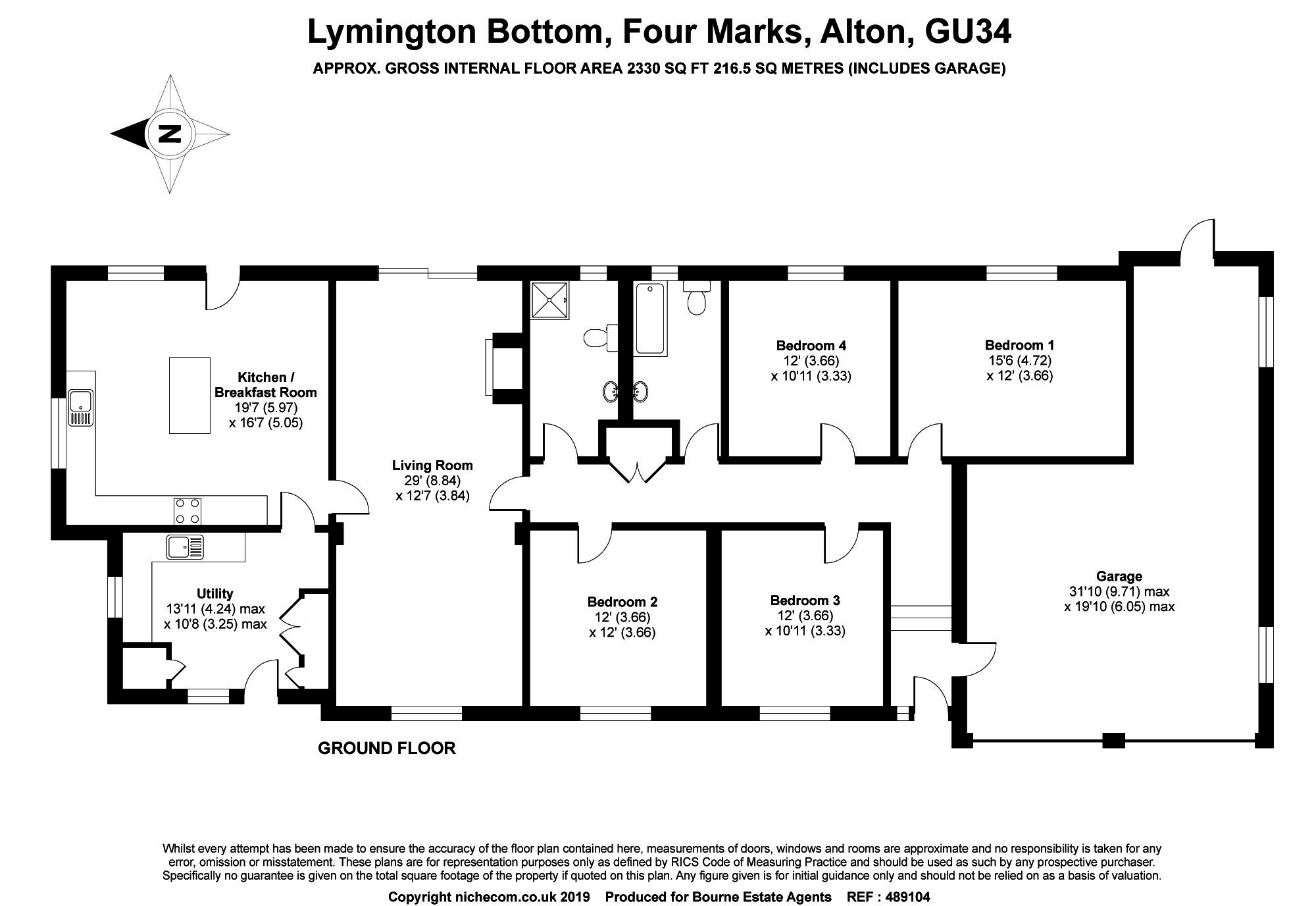 4 Bedrooms Detached bungalow for sale in Lymington Bottom, Four Marks, Hampshire GU34