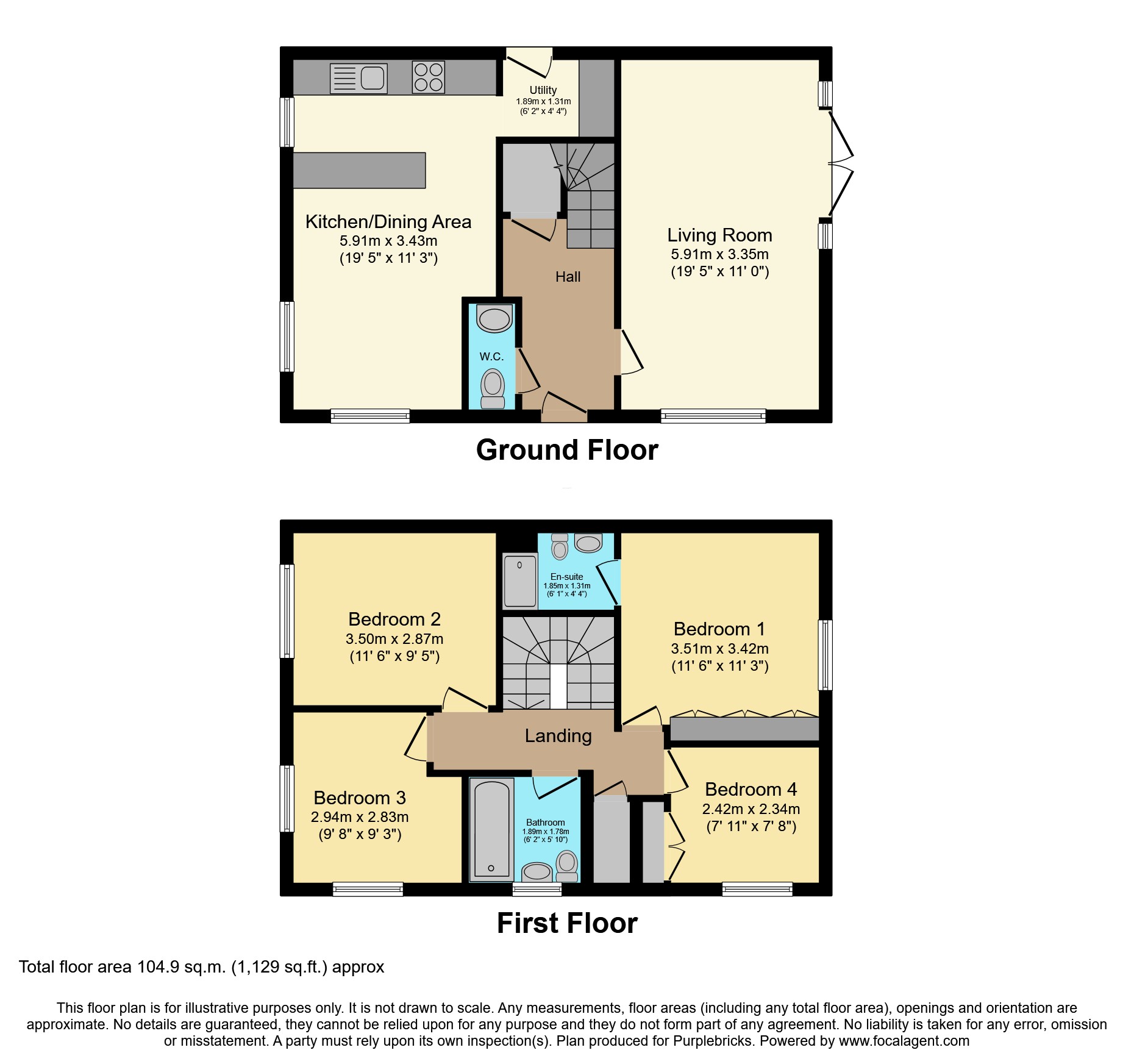 1, Thorn Way, Audenshaw floorplan