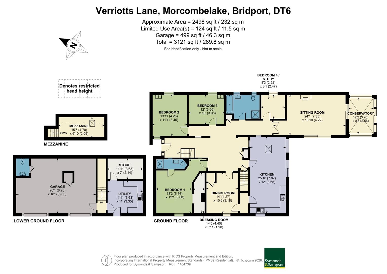 Clouds Hill, Verriotts Lane, Bridport floorplan