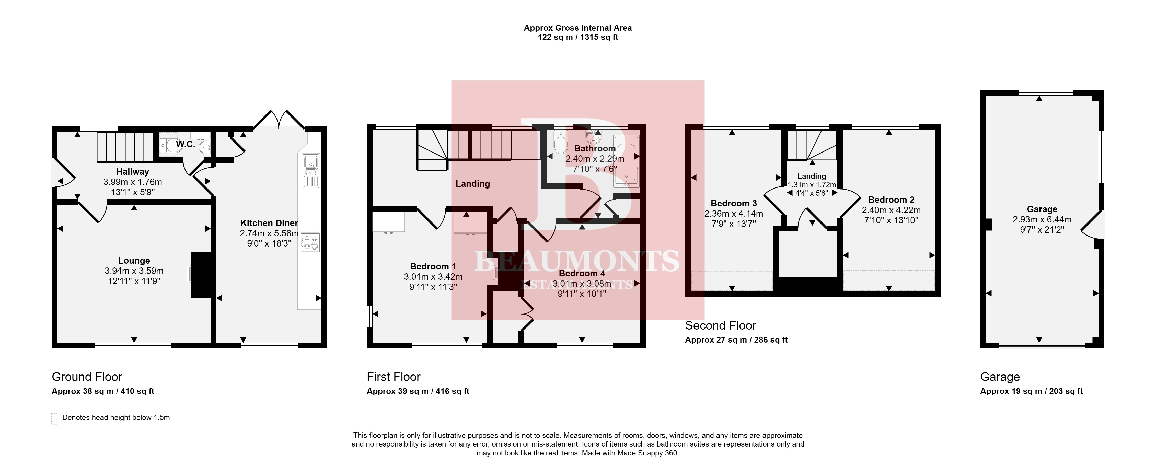 41, Hartfield Avenue, Brighton floorplan