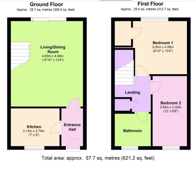 8, Pine Walk, Corby floorplan