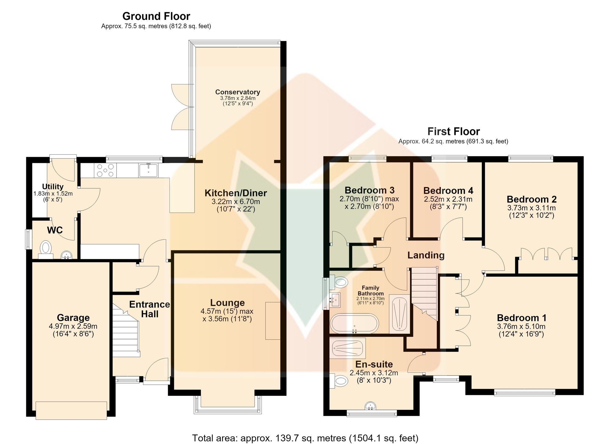 57 Baldwin Avenue, Scunthorpe floorplan