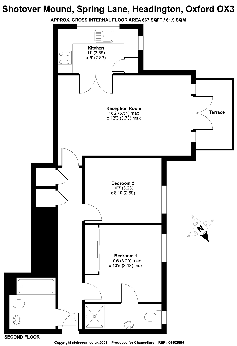 2 Bedrooms Flat to rent in Shotover Mound, Spring Lane OX3