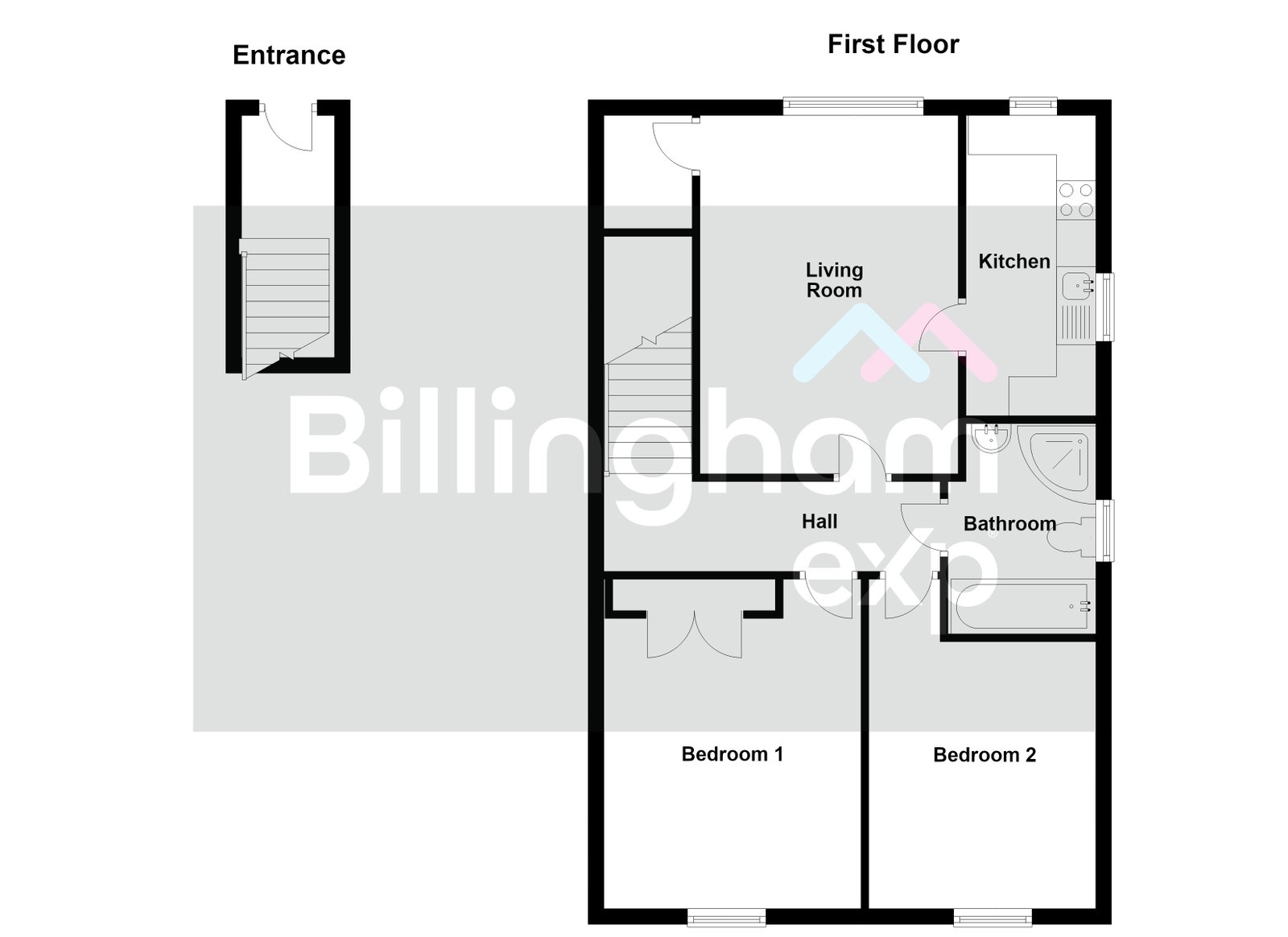 Apartment 2 The Croft, 176 Hagley Road, Stourbridge floorplan