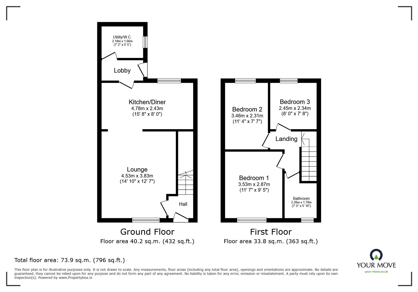 22, Balfour Road, Doncaster floorplan