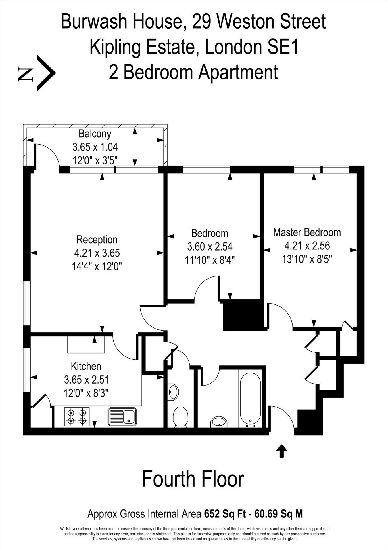 2 Bedrooms Flat to rent in Burwash House, Kippling Estate, London SE1