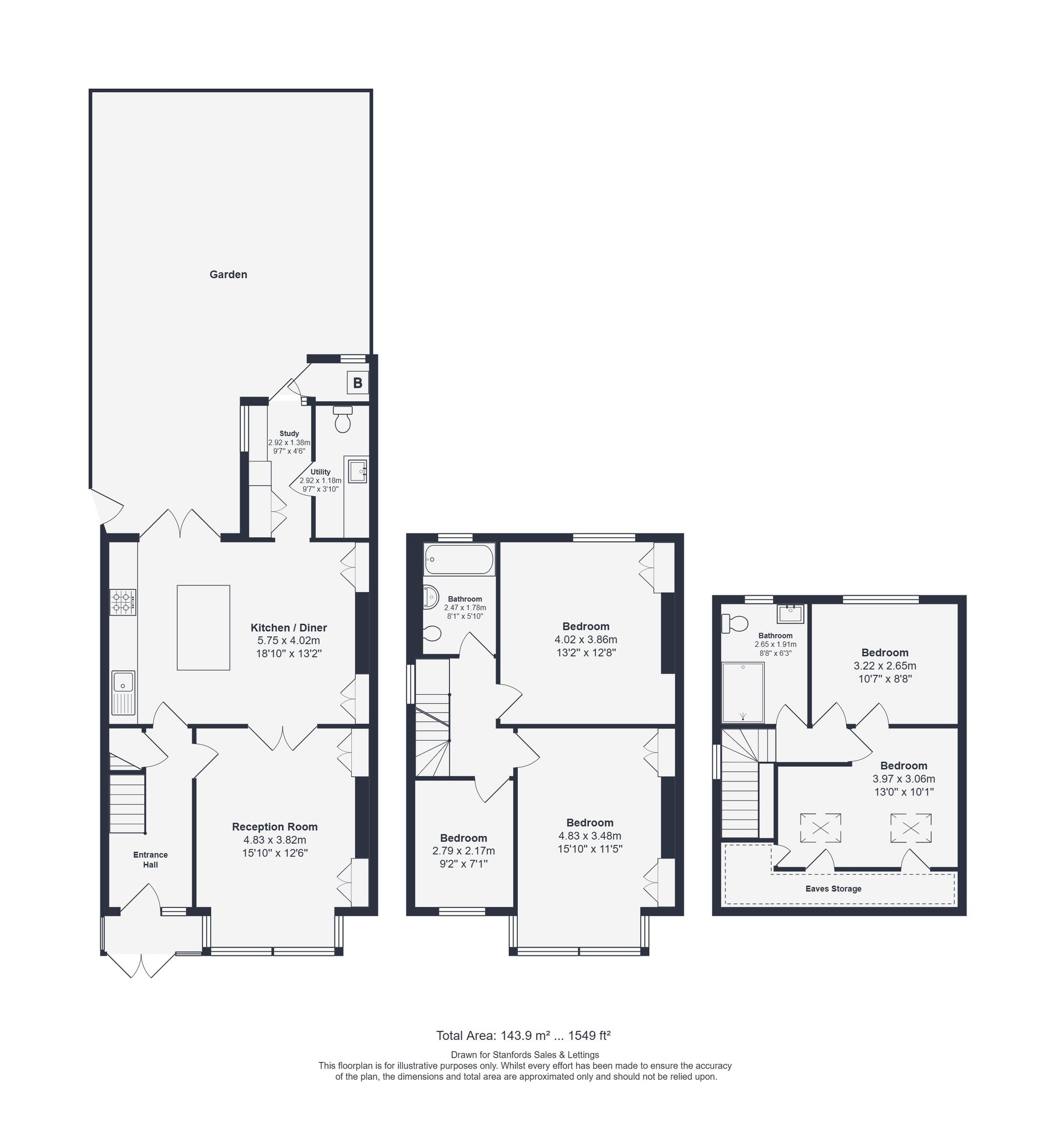 136 Manor Park, Hither Green floorplan