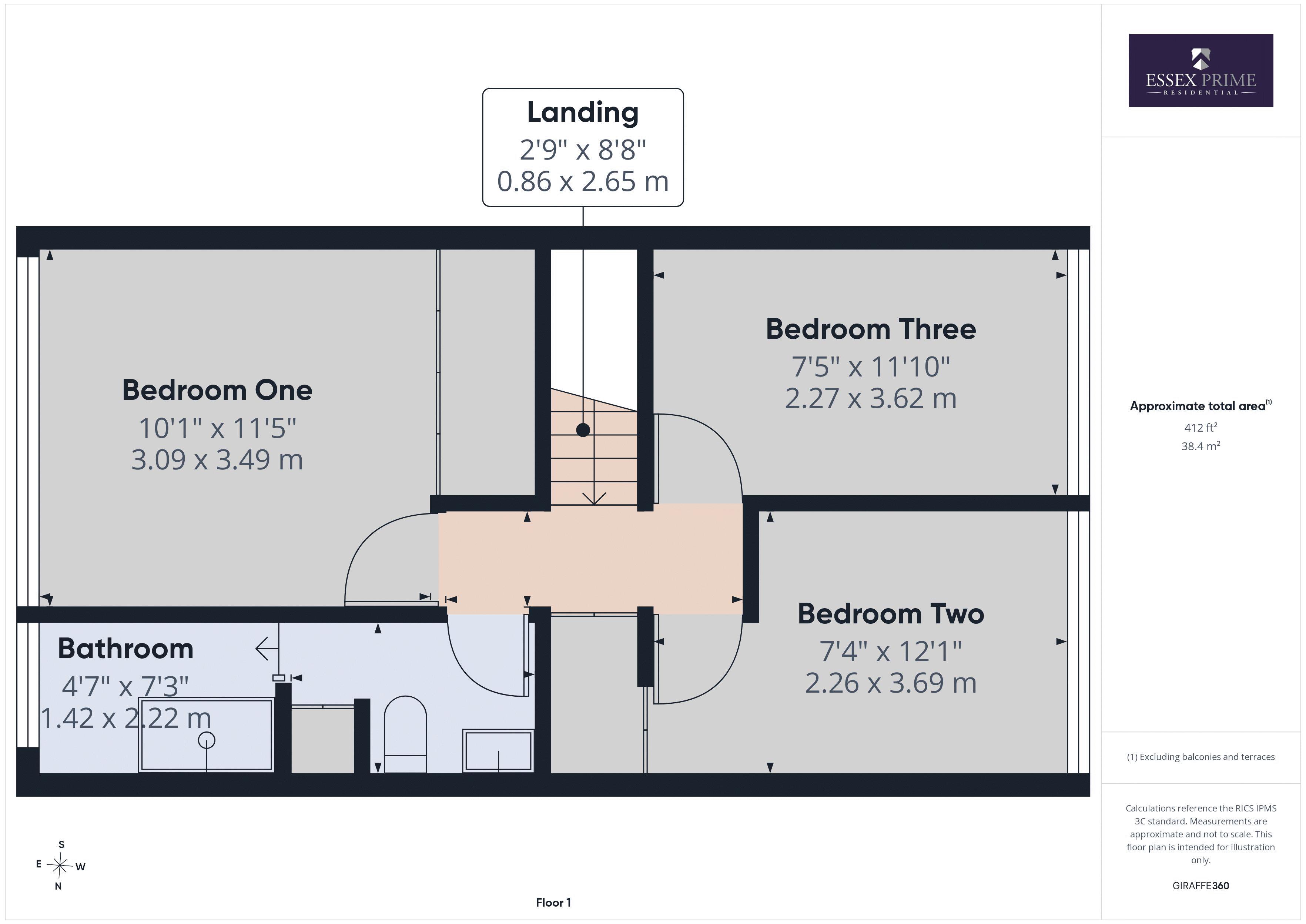 34, Rise Park, Basildon floorplan