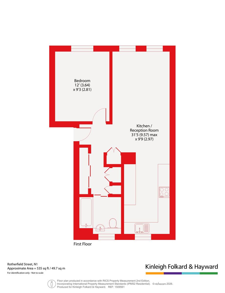 Flat 4, 5a,, Rotherfield Street, London floorplan