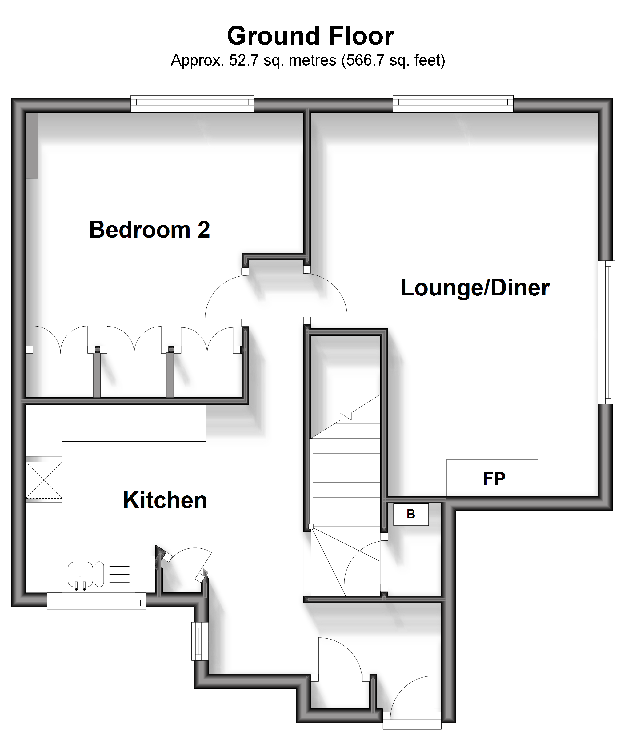 Kingsgate Castle, Joss Gap Road, Broadstairs floorplan