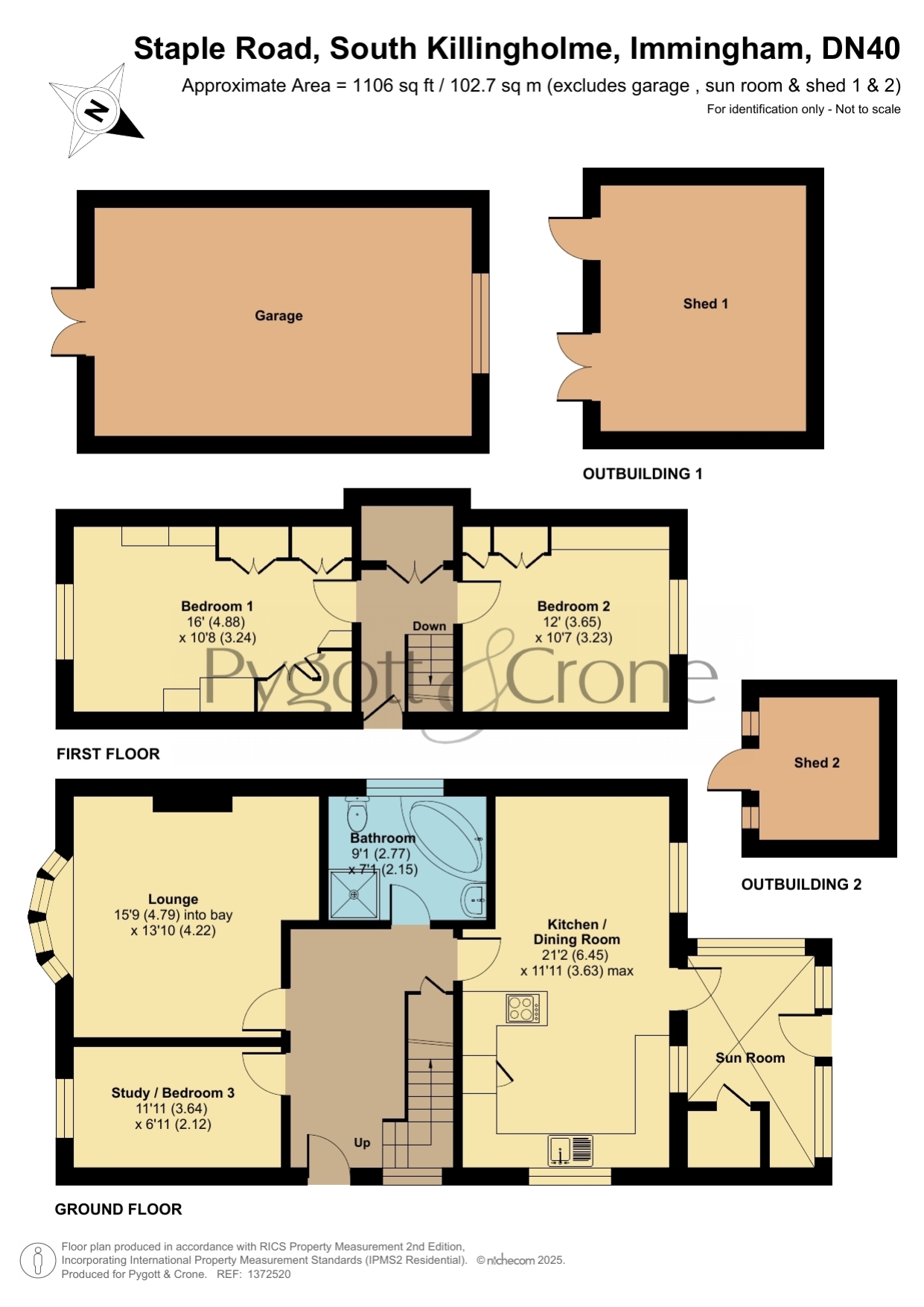 Crew Cottage, Staple Road, South Killingholme floorplan