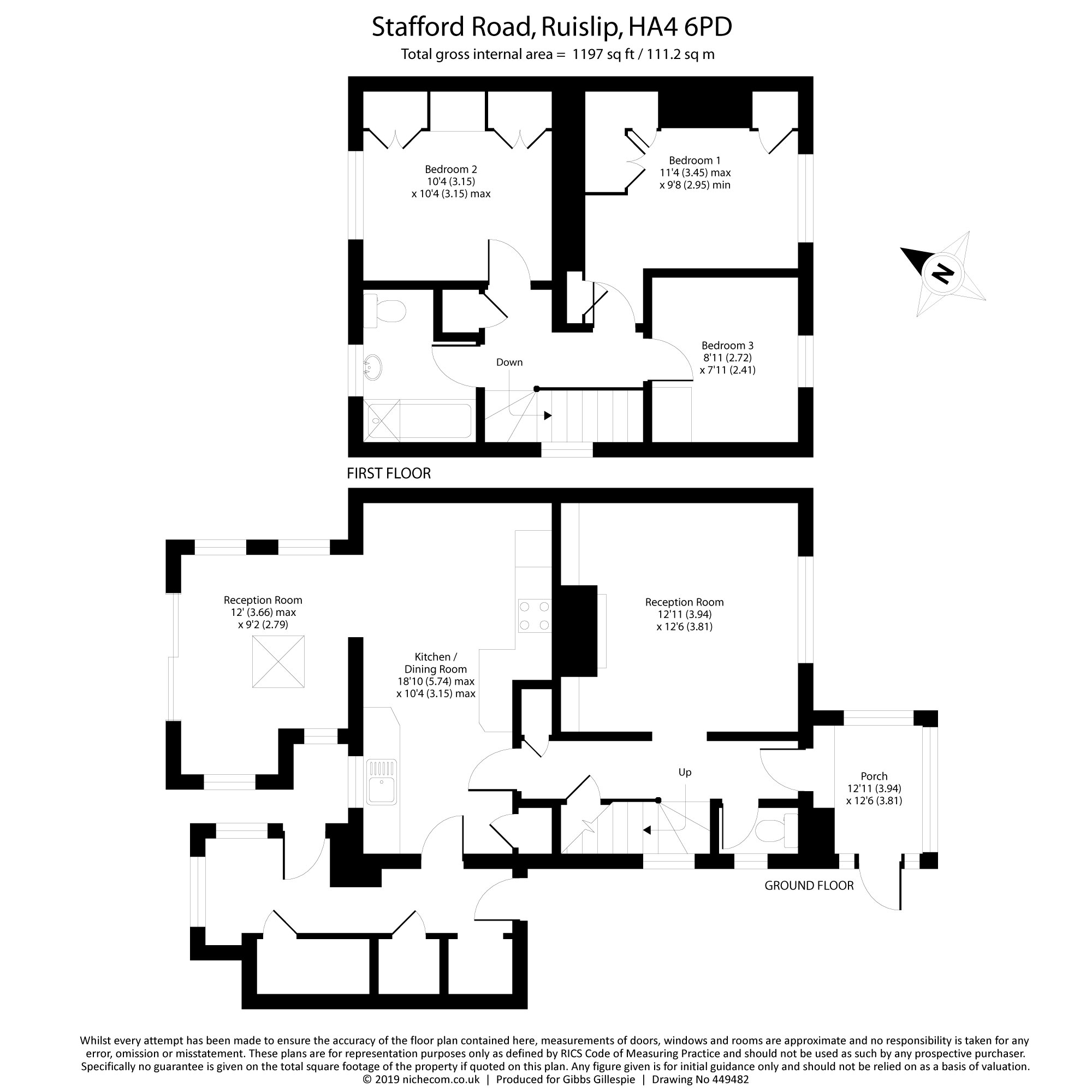 3 Bedrooms Semi-detached house for sale in Stafford Road, Ruislip, Middlesex HA4