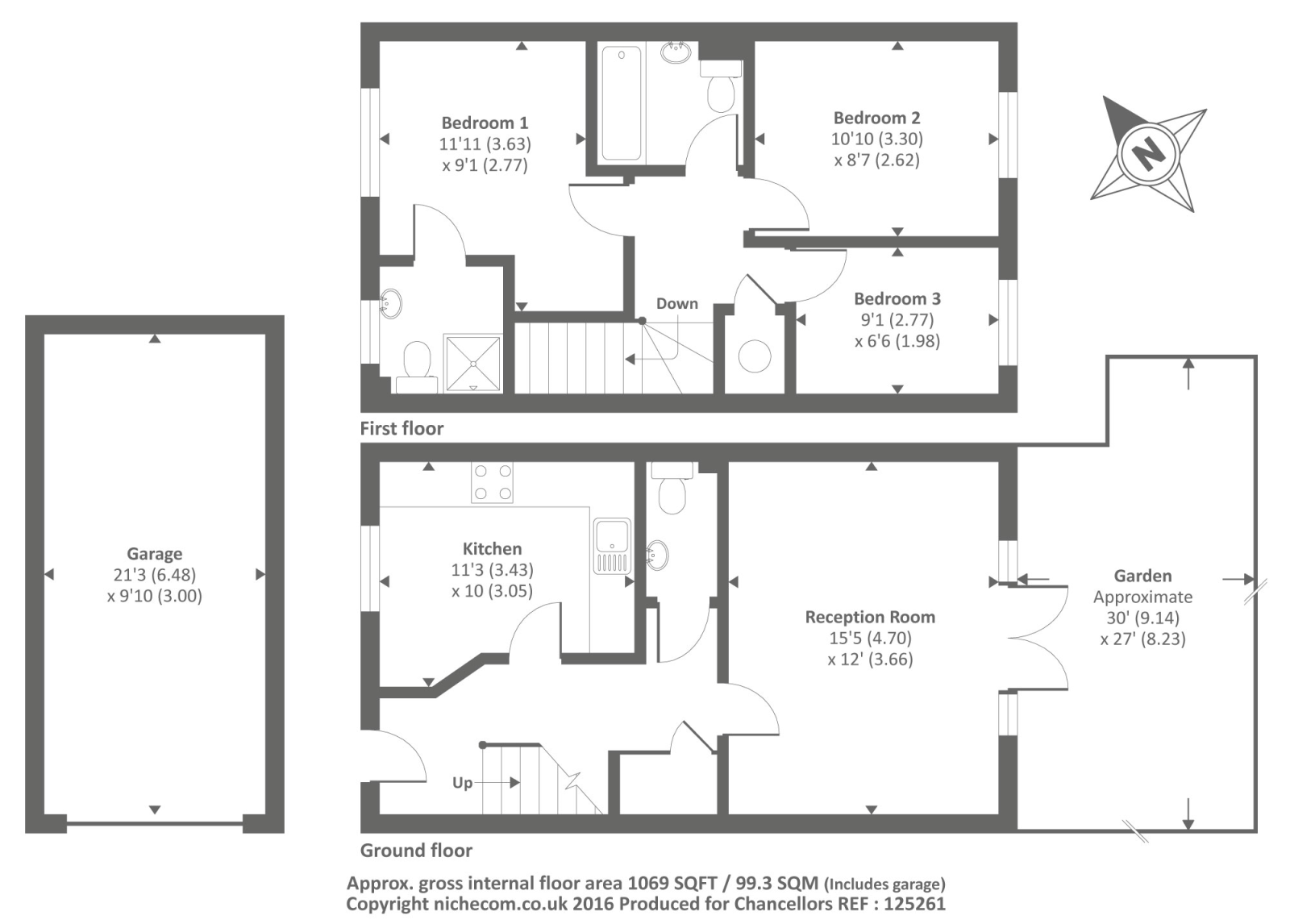 3 Bedrooms Semi-detached house to rent in Didcot, Oxfordshire OX11