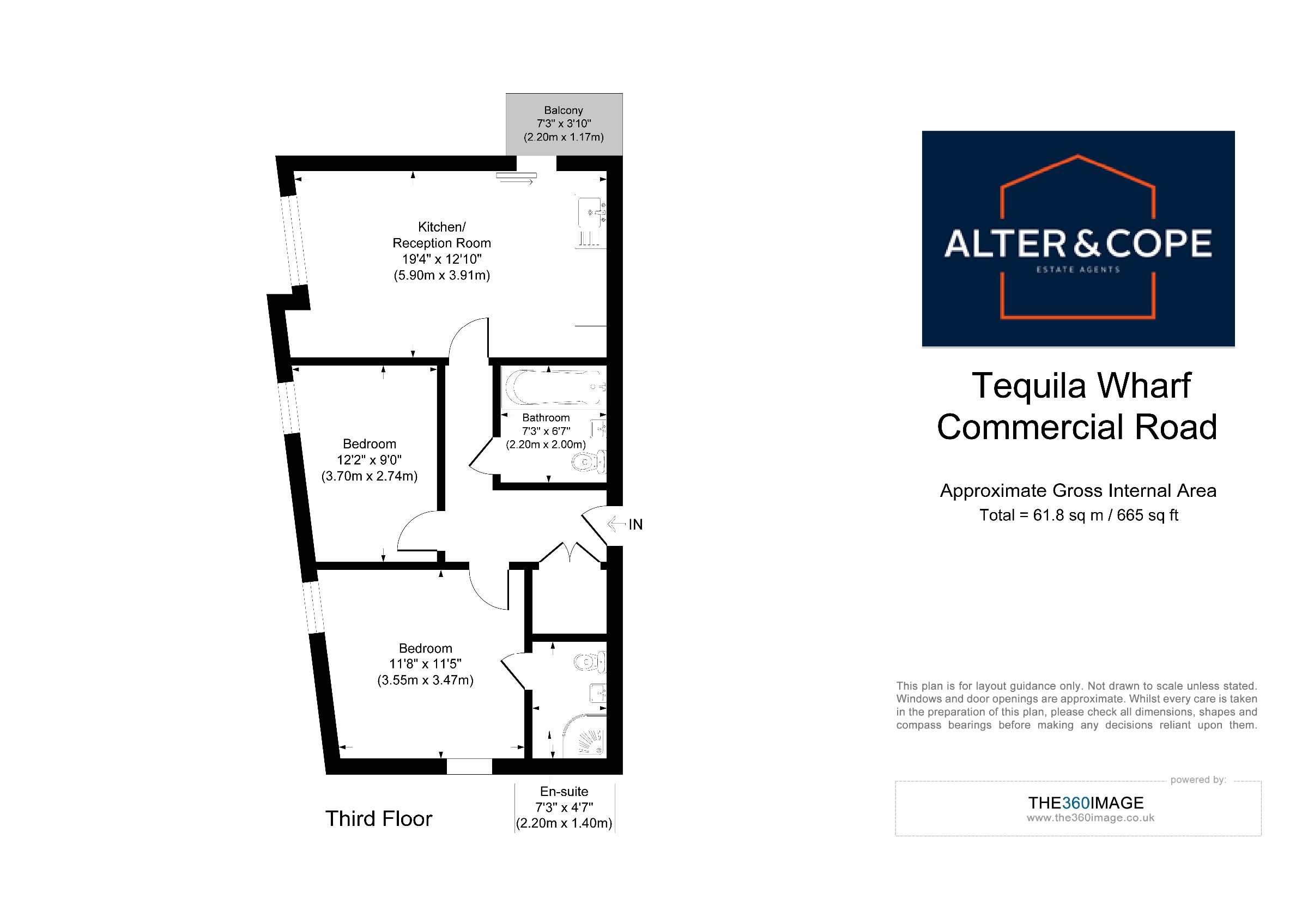 Flat 15, Tequila Wharf, London floorplan