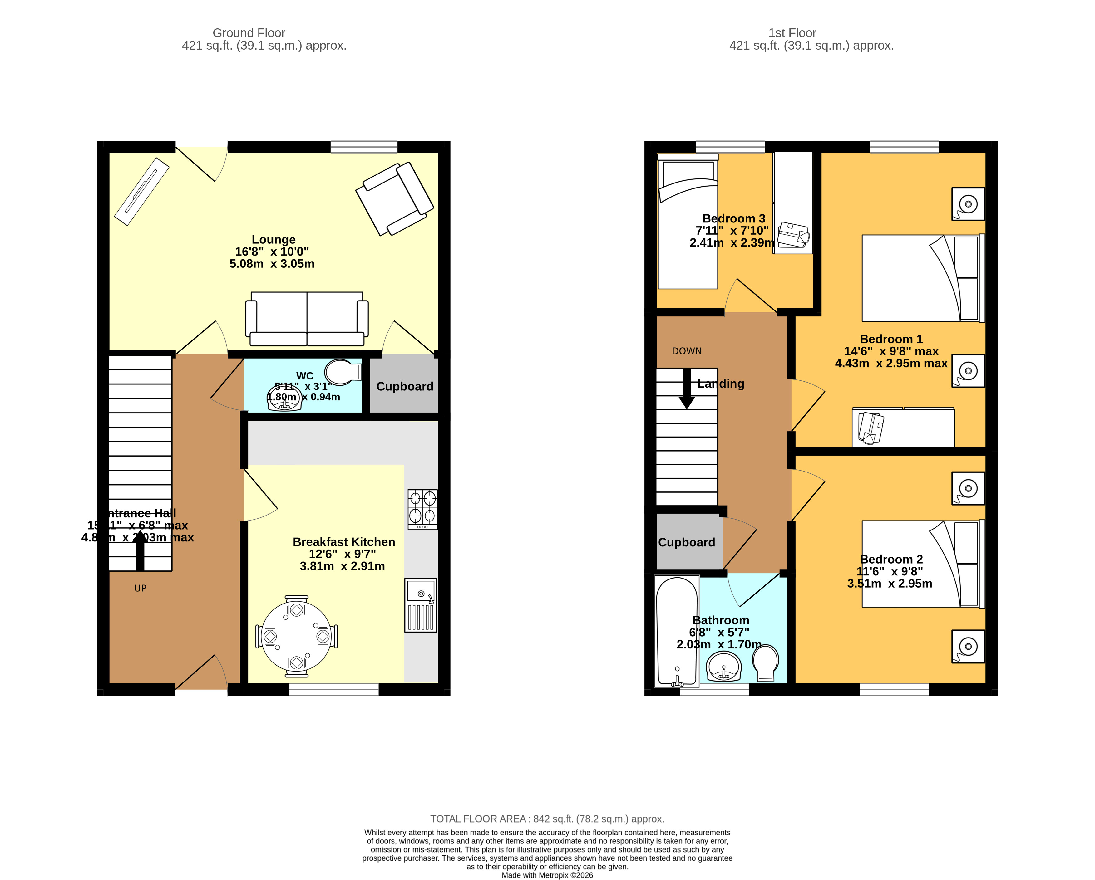 56, Russett Avenue, Nuneaton floorplan