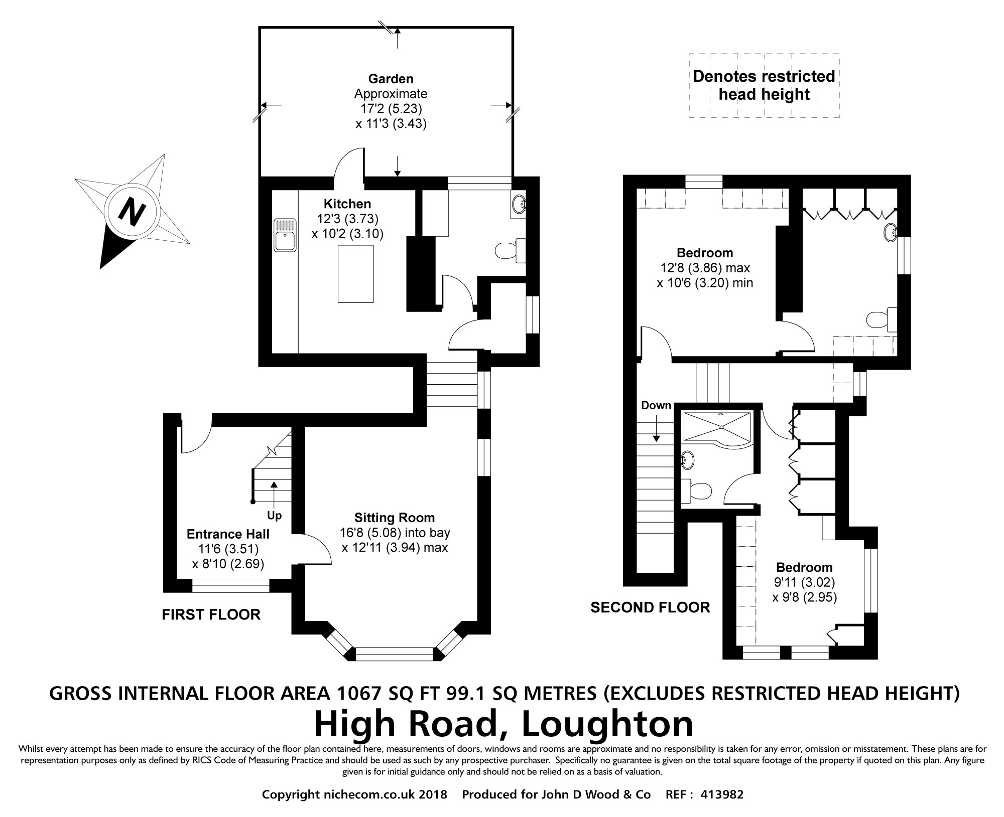 2 Bedrooms Flat to rent in High Road, Loughton IG10