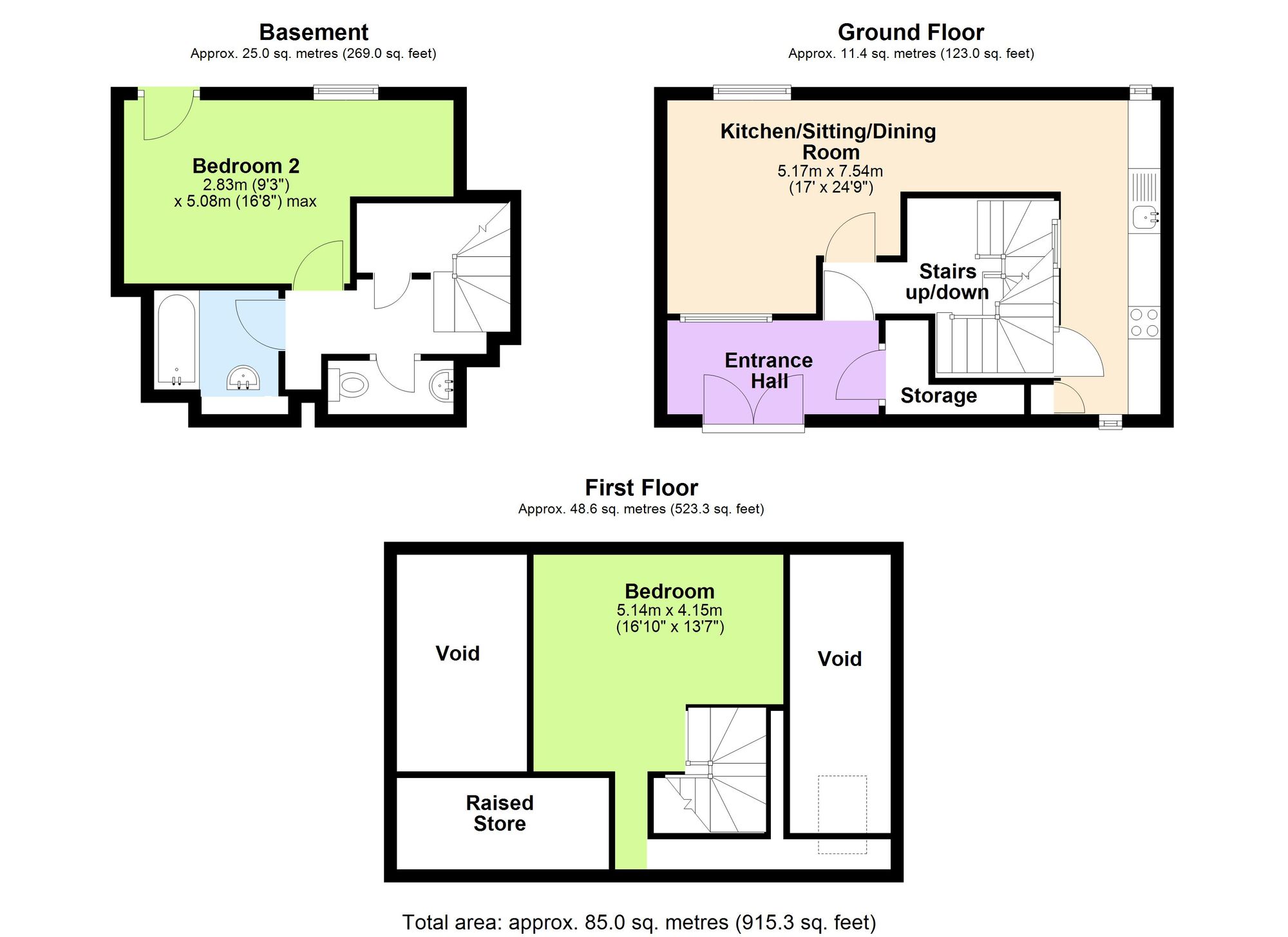 3 Higher Compton Barton, Paignton floorplan