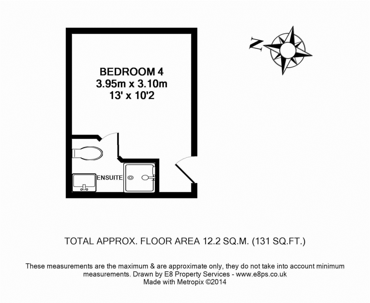 Room 4, 310, Banbury Road, Oxford floorplan