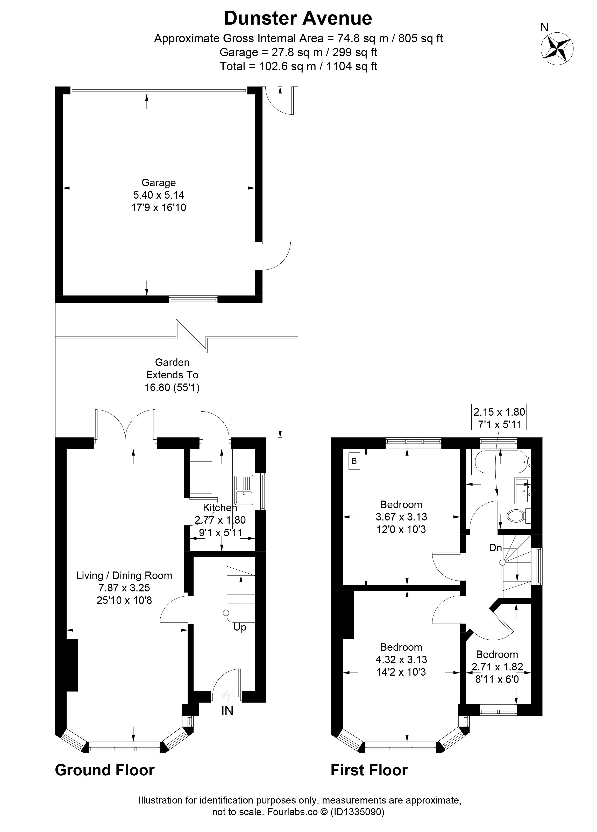 38, Dunster Avenue, Morden floorplan