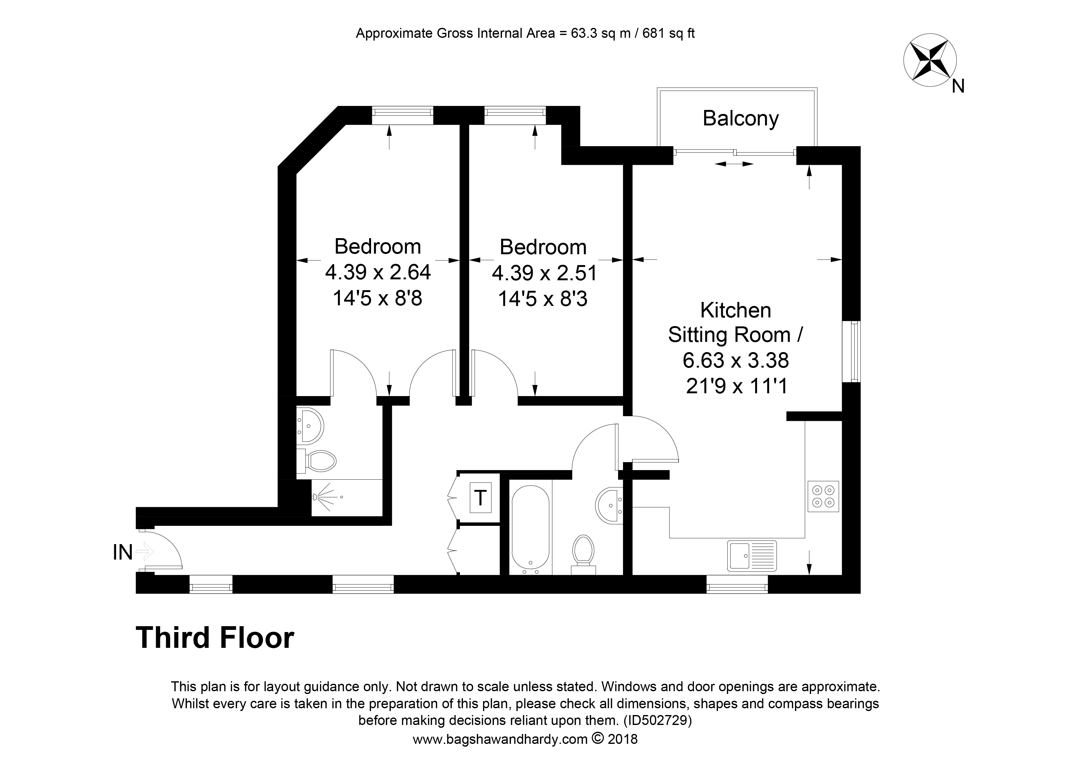 2 Bedrooms Flat for sale in Yoxall Mews, Redhill RH1