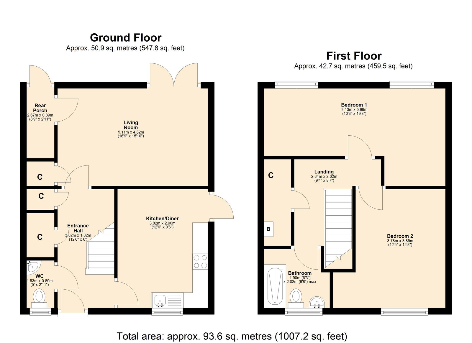 88, Ledburn, Skelmersdale floorplan