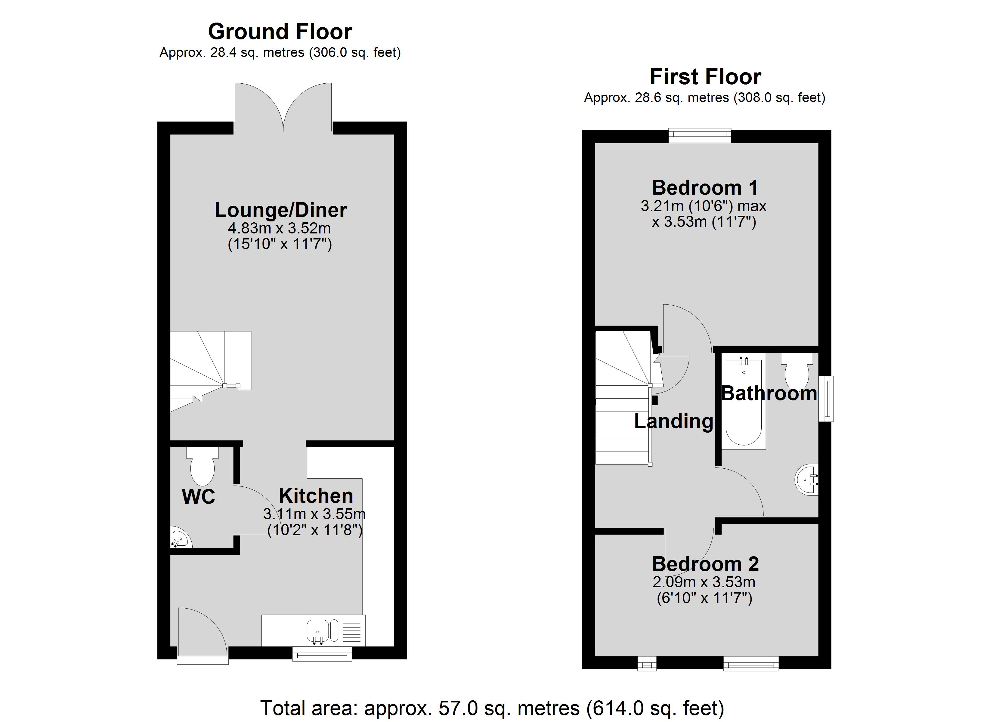63, Milson Close, Lincoln floorplan