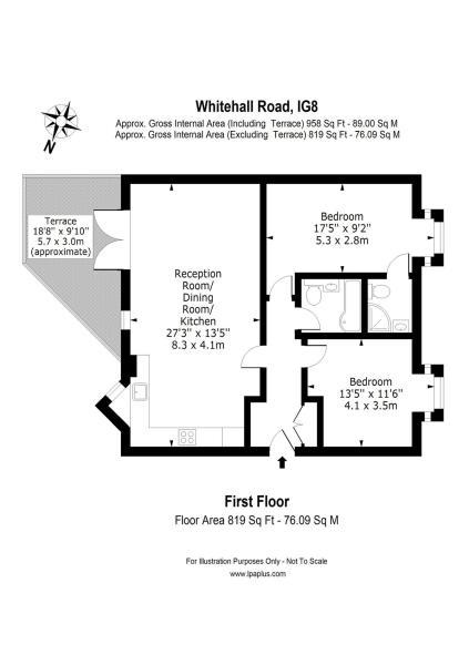 3, The Croft, 191 Whitehall Road, Woodford Green floorplan