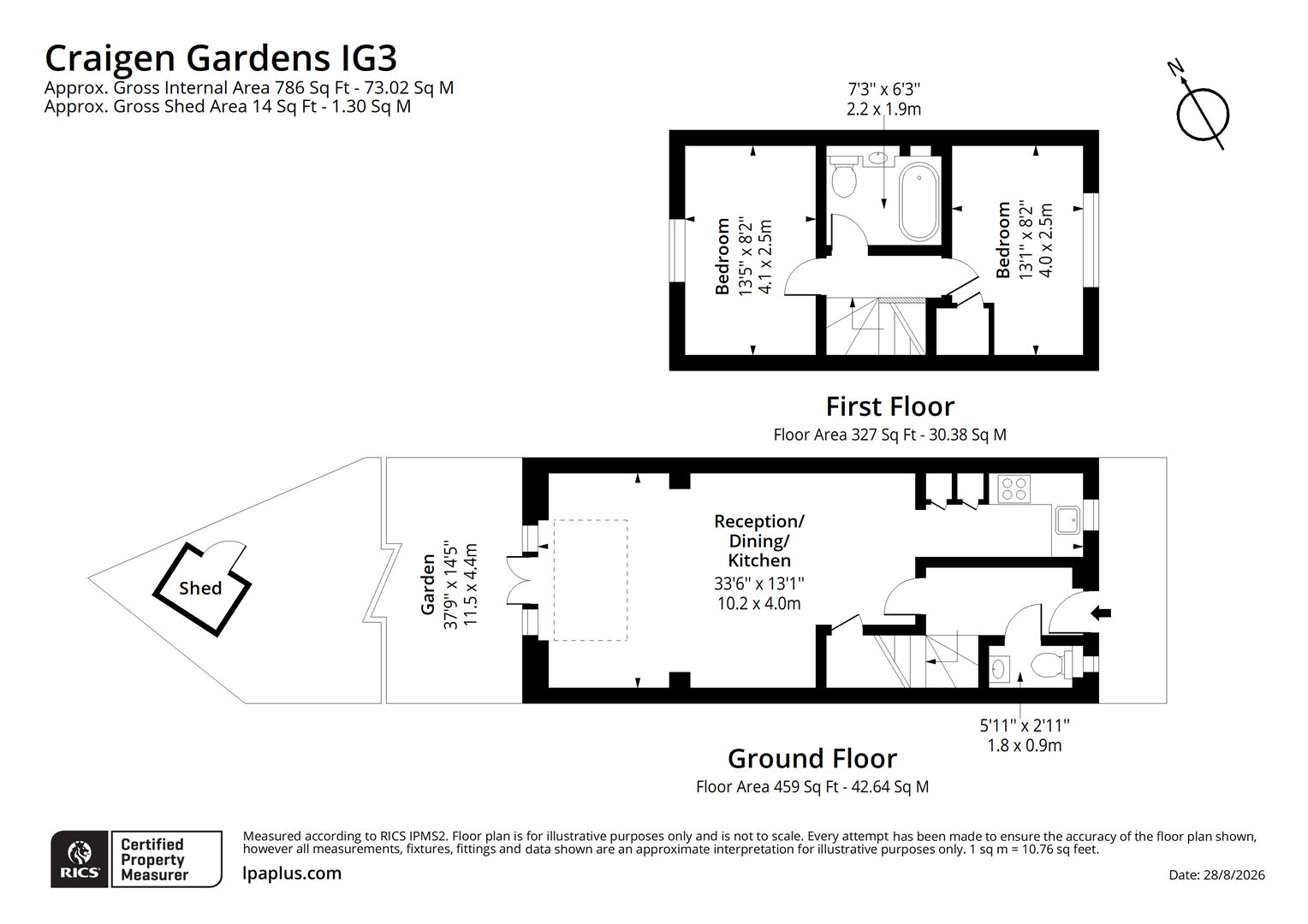 21, Craigen Gardens, Ilford floorplan