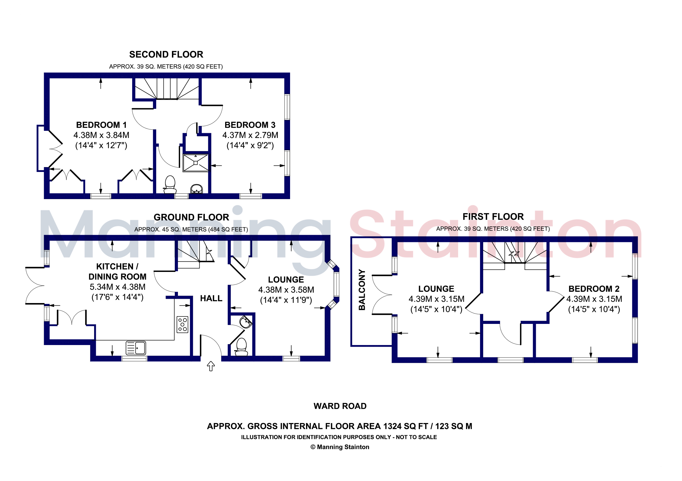 46, Ward Road, West Yorkshire floorplan