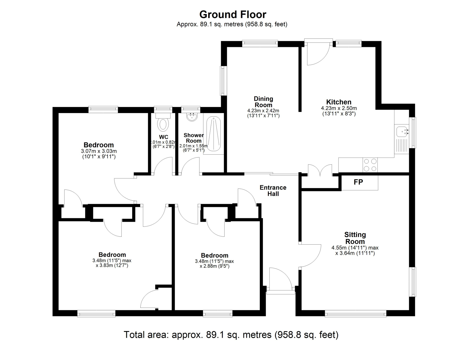 Kernyk, Trewint Lane, Rock floorplan