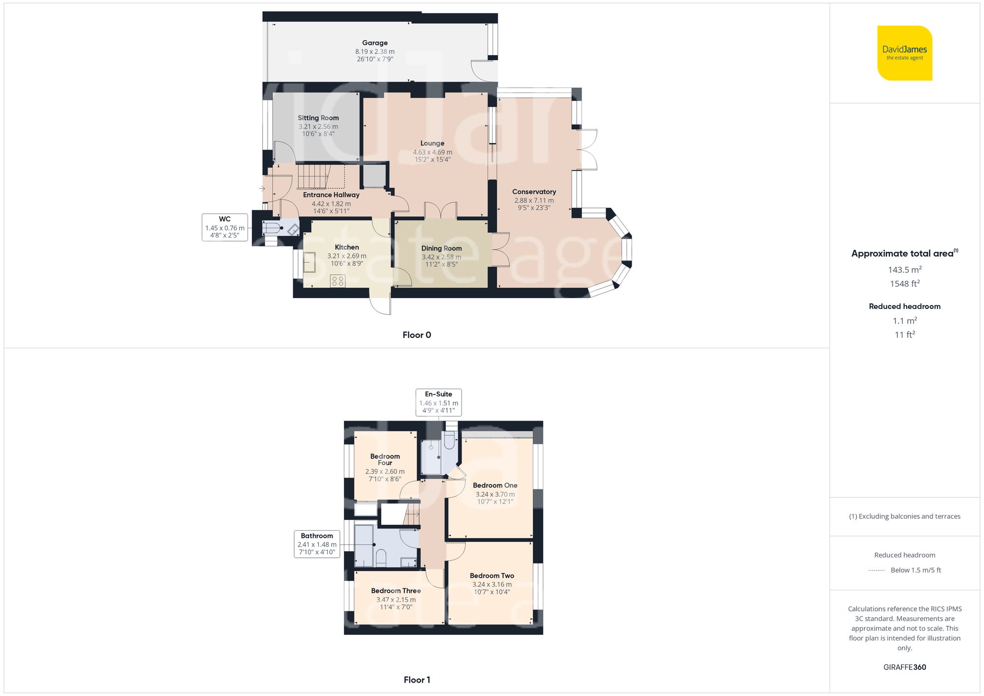 4 Grace Drive, Nottingham floorplan