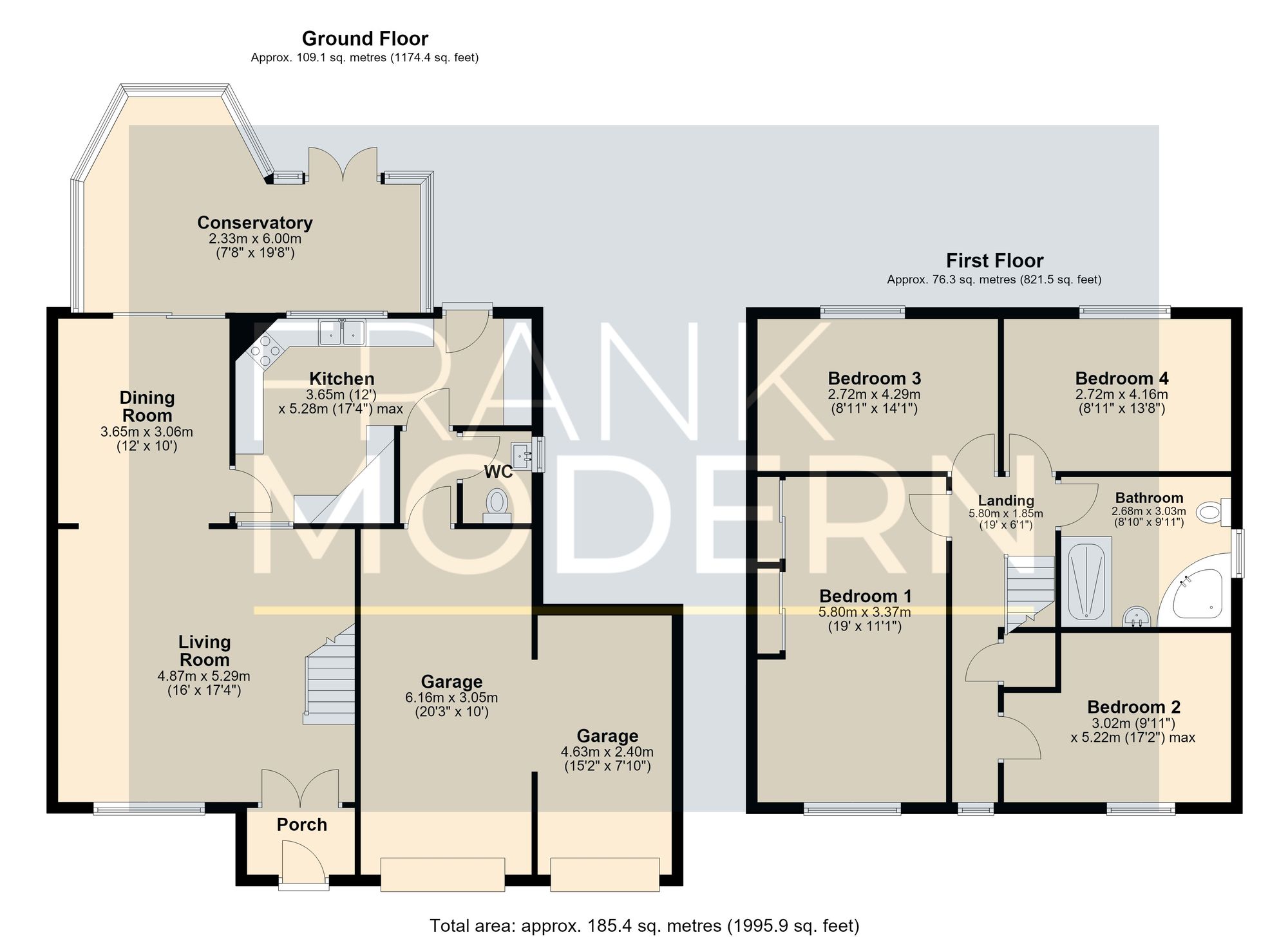 1 Harrison Close, Peterborough floorplan